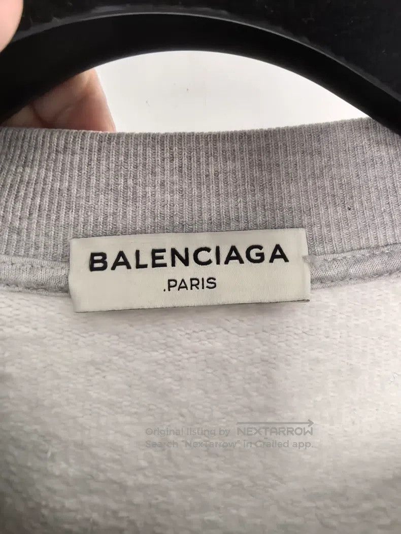 Balenciaga Balenciaga Fleece Hoodie with Short Front and Long Back Size US XS / EU 42 / 0 - 3 Thumbnail
