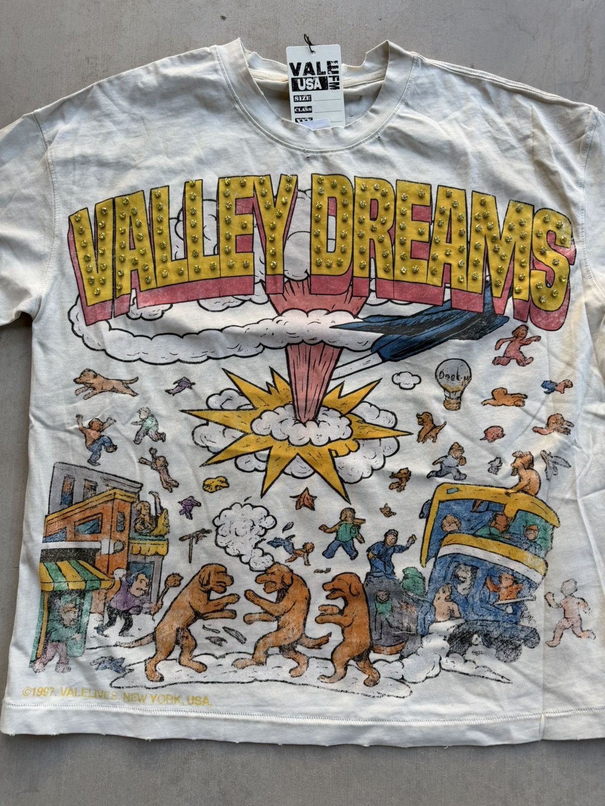 Vale Vale Forever Chaos Bling Tee Tan Size Small Size US S / EU 44-46 / 1 - 3 Thumbnail
