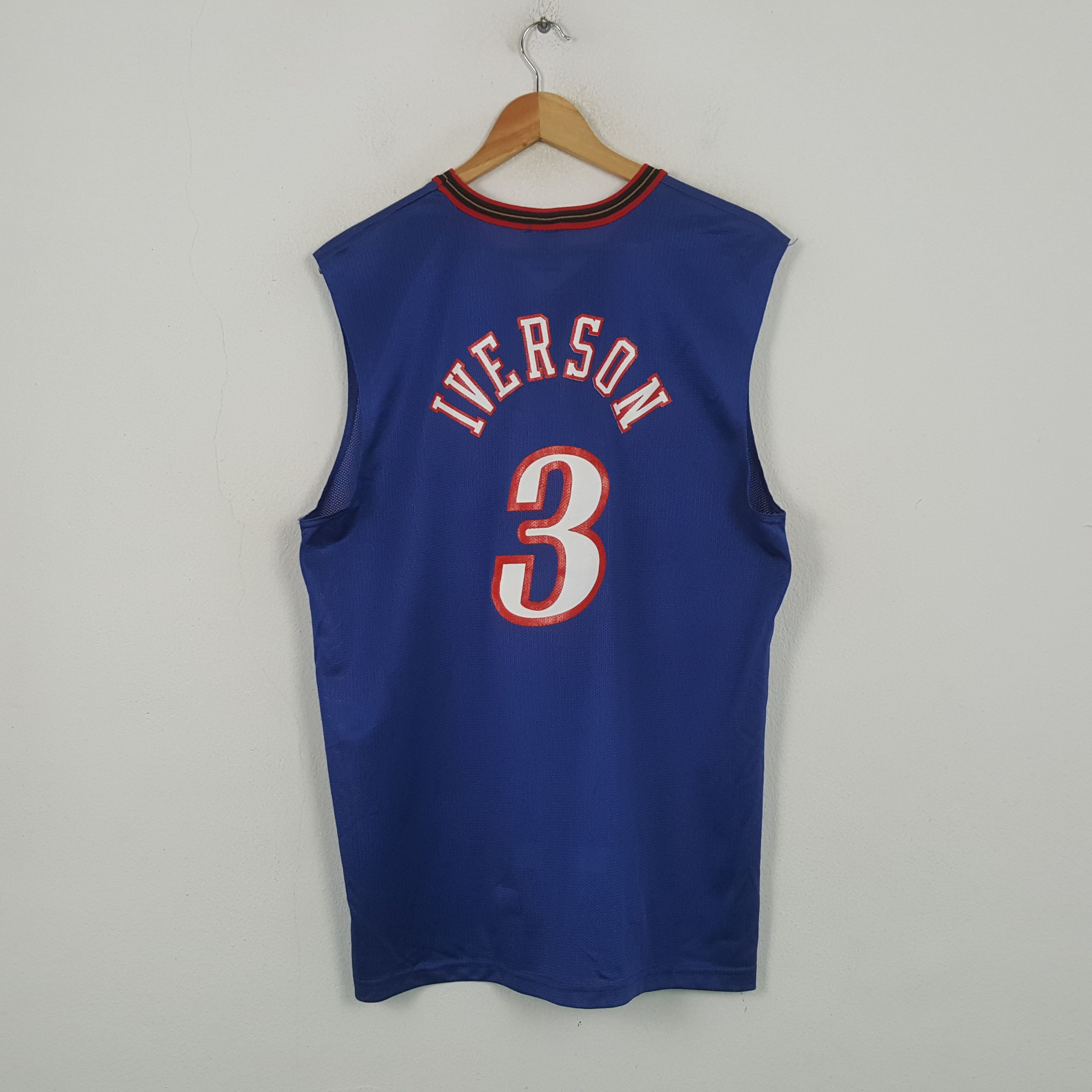 NBA Vintage Sixers Allen Iverson Philadelphia NBA Jersey RR5 Size US L / EU 52-54 / 3 - 3 Thumbnail