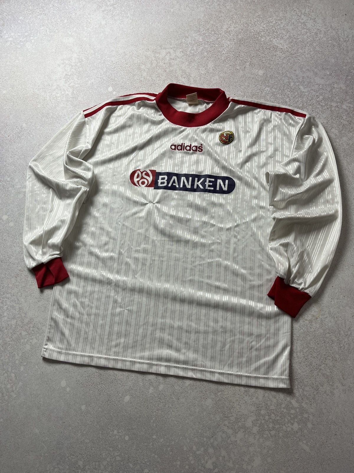 Adidas Norway 1991-1992 Home Football Soccer Shirt Jersey Adidas Size US XL / EU 56 / 4 - 1 Thumbnail