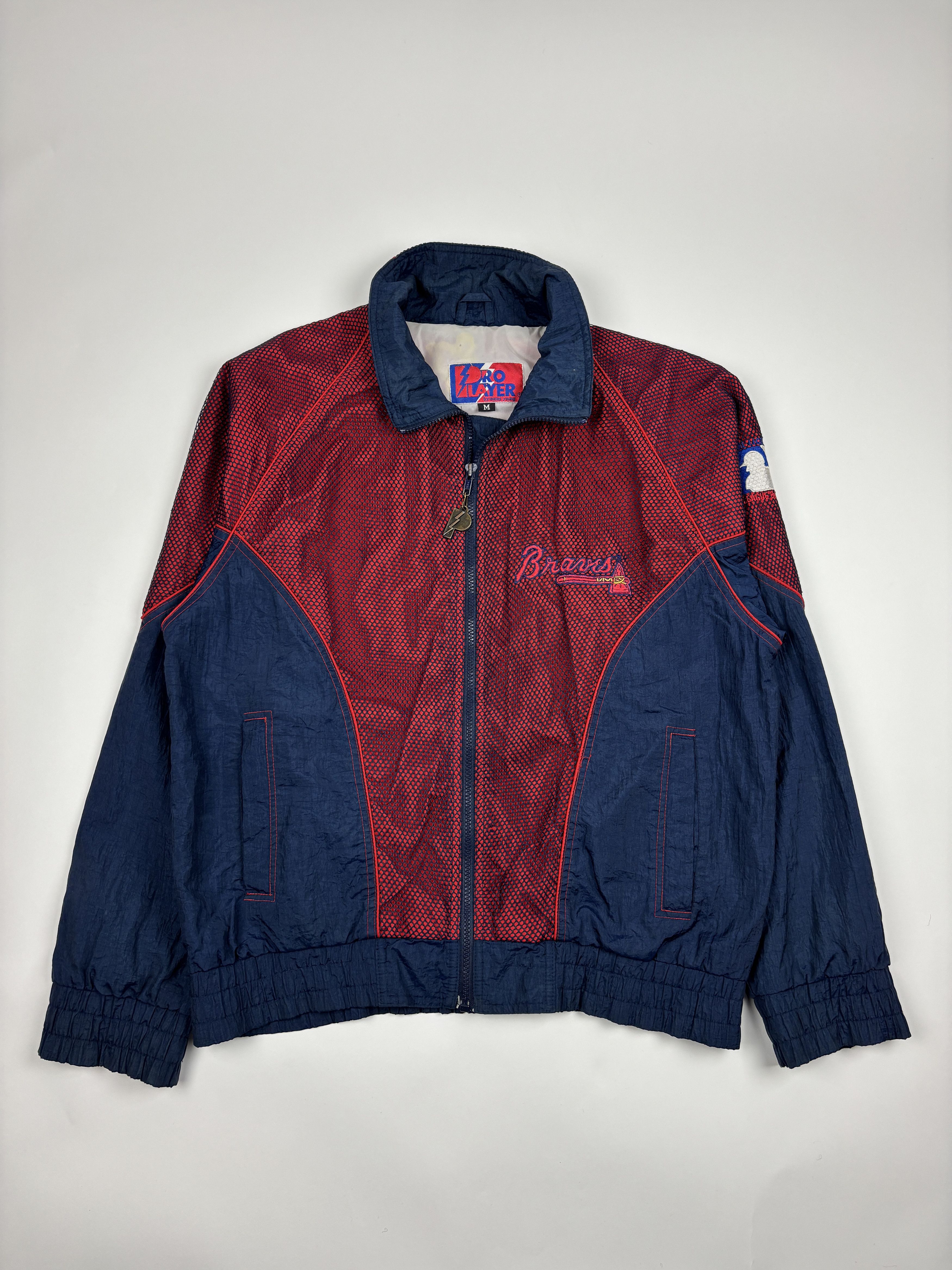 Pro Player Vintage Atlanta Braves Pro Player MLB Windbreaker Jacket Size US M / EU 48-50 / 2 - 1 Thumbnail