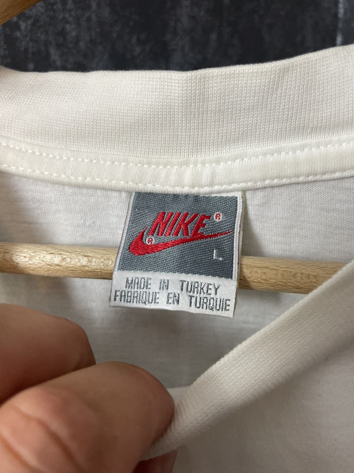 Nike × Vintage Vintage Nike 3D Tee Shirts Big Swoosh Logo Y2k Style Size US L / EU 52-54 / 3 - 3 Thumbnail