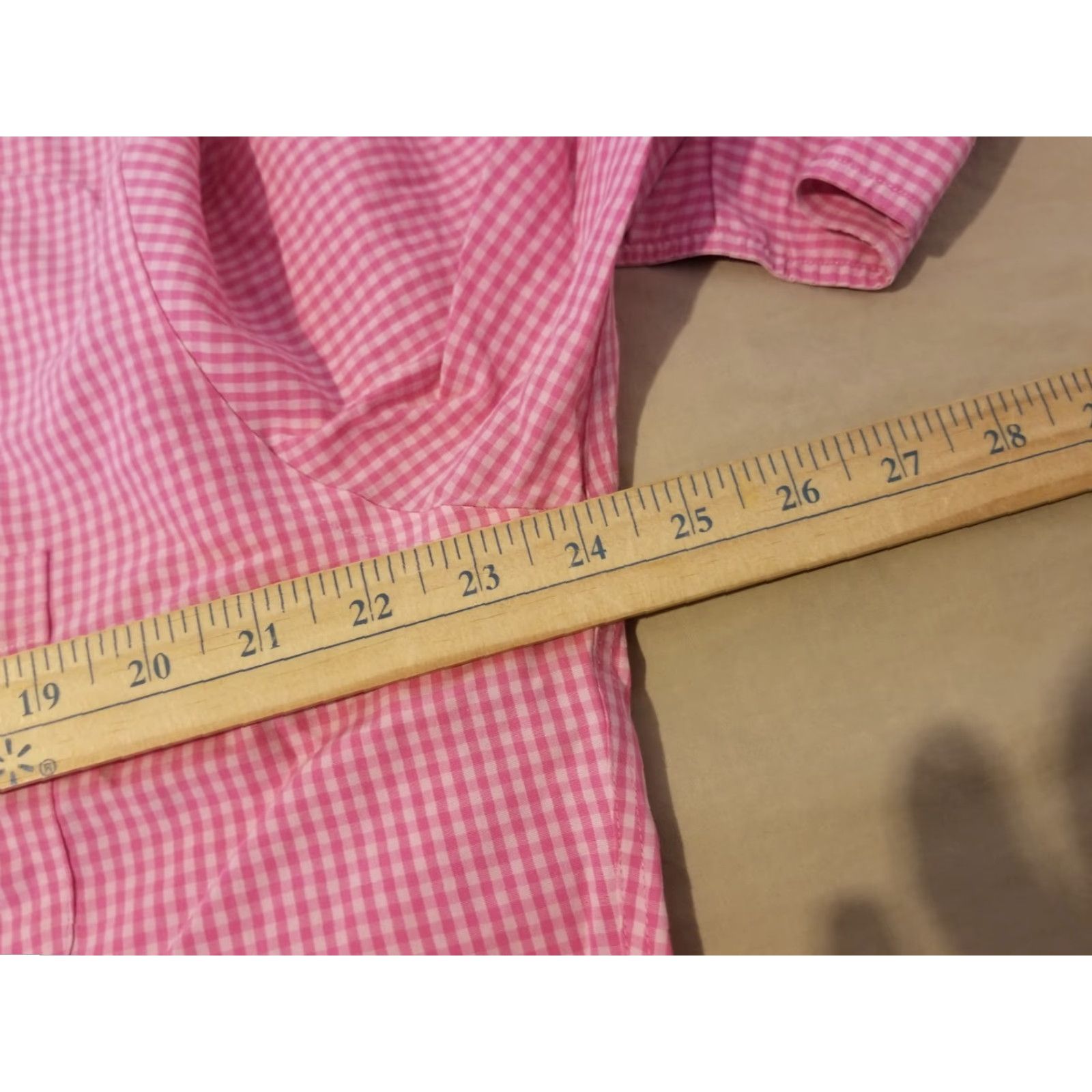 Brooks Brothers Mens Brooks Brothers Dress Shirt L Large Pink Button Cotton Size 42R - 5 Thumbnail