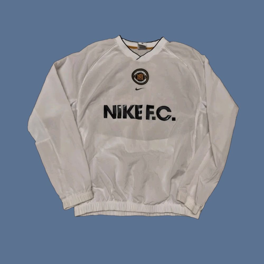 Nike Nike FC Football Club Soccer White Windbreaker Pullover Jacket Adult L Size US L / EU 52-54 / 3 - 1 Thumbnail
