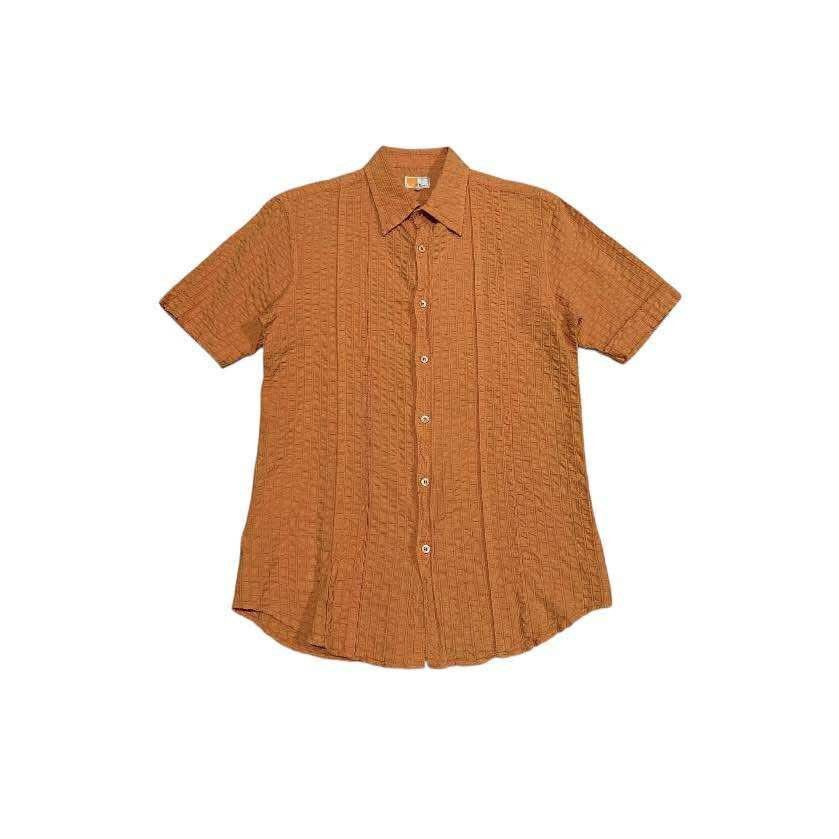 Ermenegildo Zegna 🔥Vintage EZ By Zegna Wrinkled Open Collar Shirt Size US L / EU 52-54 / 3 - 3 Thumbnail