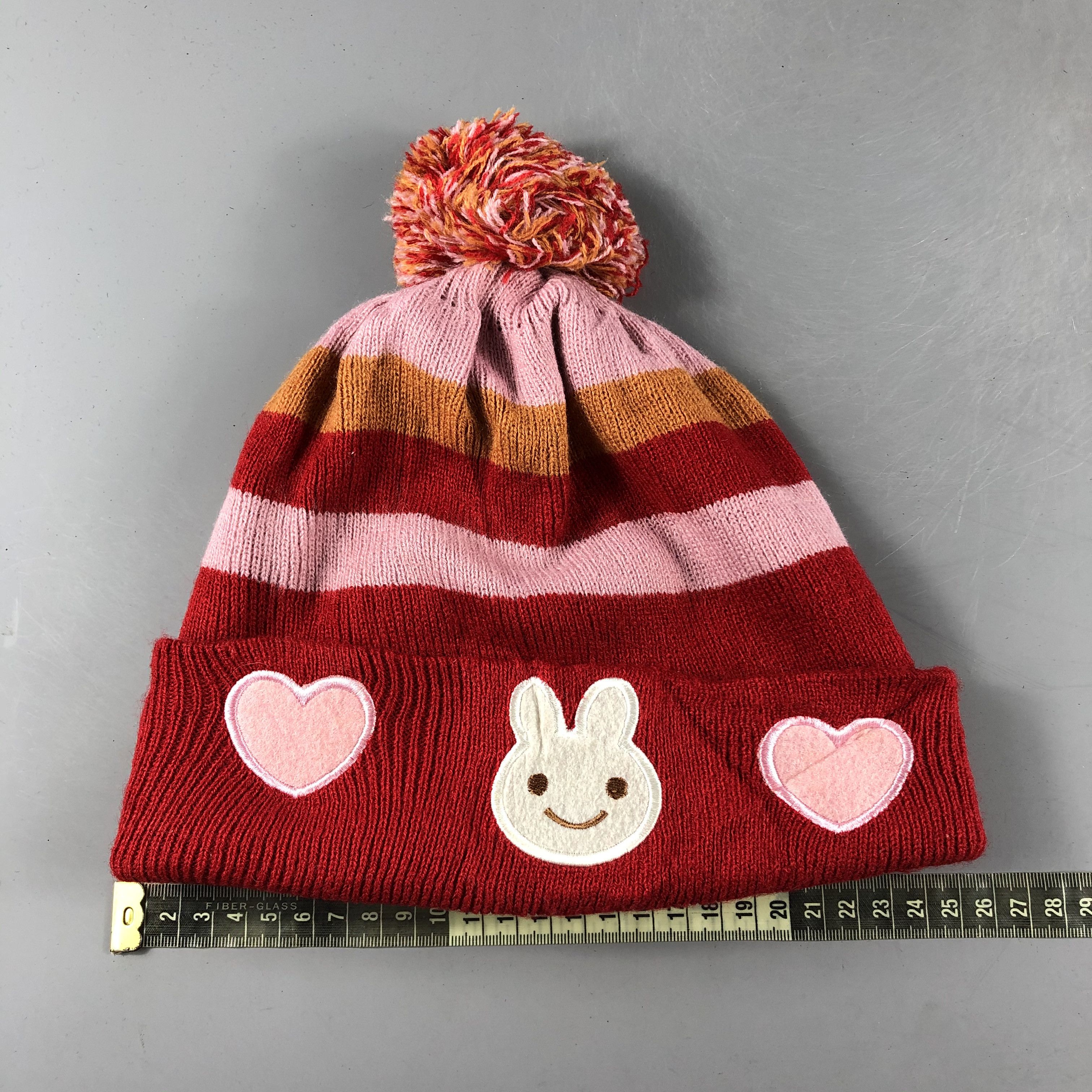 Japanese Brand × Vintage Womens Unknown Bobble Beanie Snow Hat Snow Cap -D378 Size ONE SIZE - 4 Thumbnail