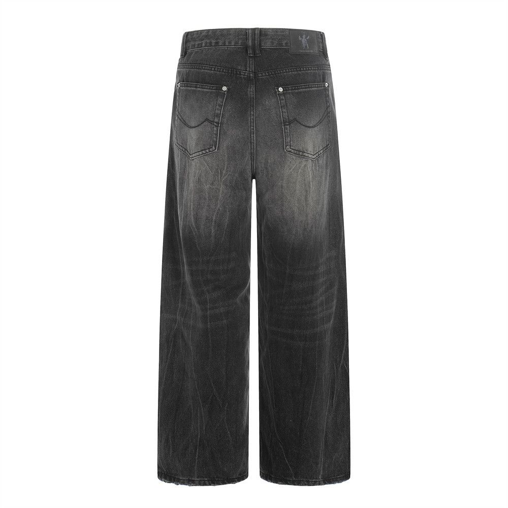Vintage Punk Washed Wide-Leg Loose Casual Jeans Size US 32 / EU 48 - 2 Thumbnail