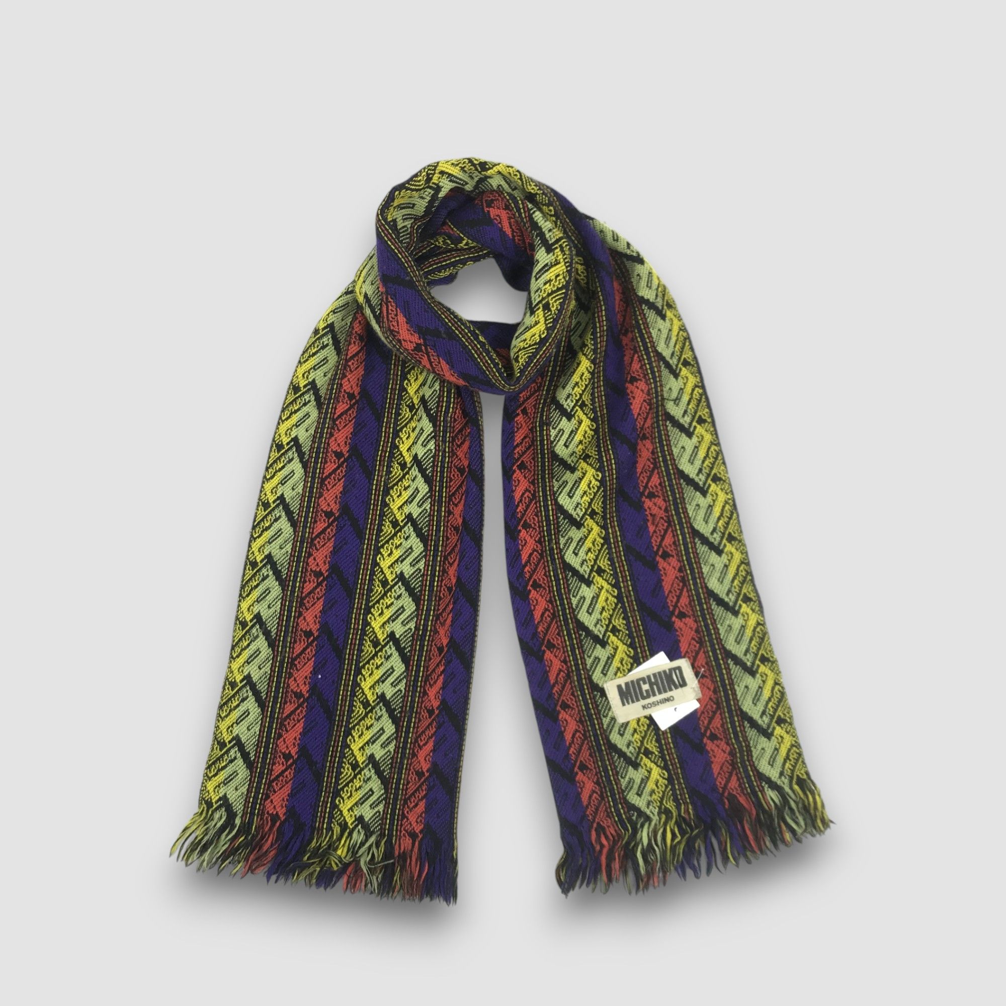 Michiko Koshino London Michiko Koshino Japanese Scarf Muffler Wool Cashmere Scarves Size ONE SIZE - 1 Thumbnail