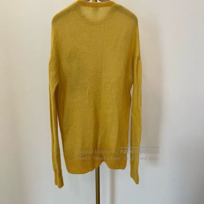 Loewe Loewe Yellow Embroidered Logo Knit Jacket Size M / US 6-8 / IT 42-44 - 3 Thumbnail