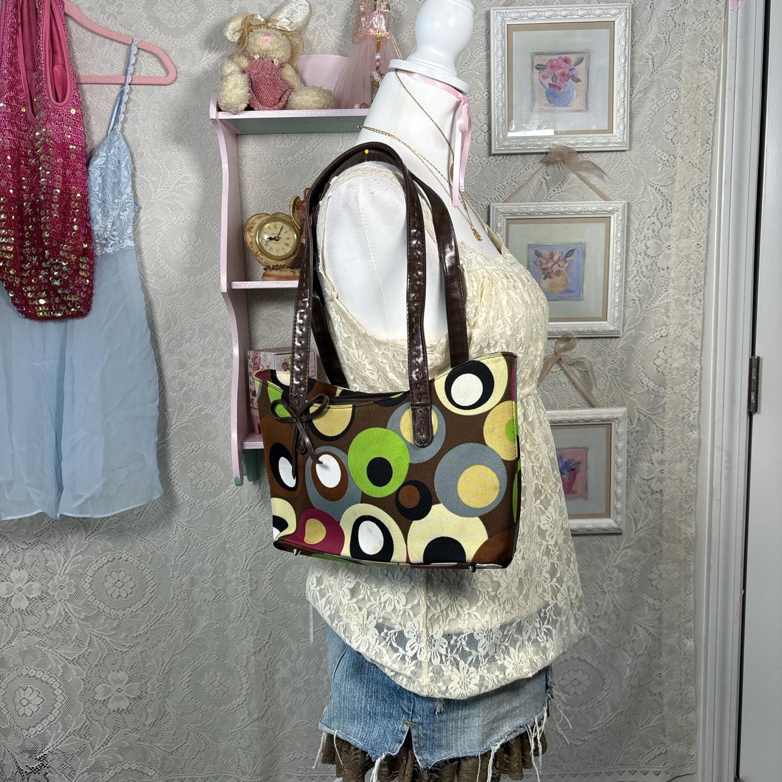 Other vintage 90s polka dot purse Size ONE SIZE - 4 Thumbnail