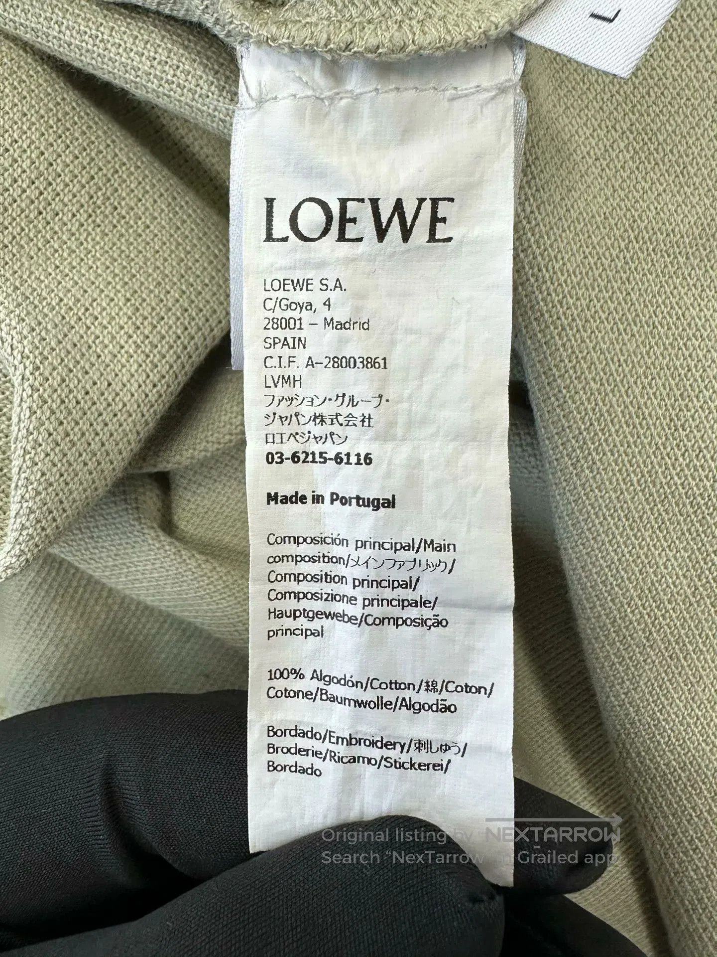 Loewe Loewe Rock gray embroidered logo polo shirt| Size US L / EU 52-54 / 3 - 4 Thumbnail
