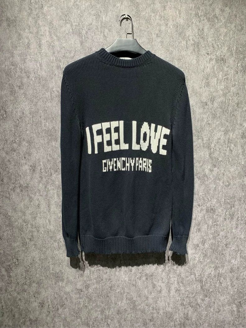 Givenchy Givenchy Black Distressed Knit Sweater 2506-Nextarrow Size US S / EU 44-46 / 1 - 1 Thumbnail