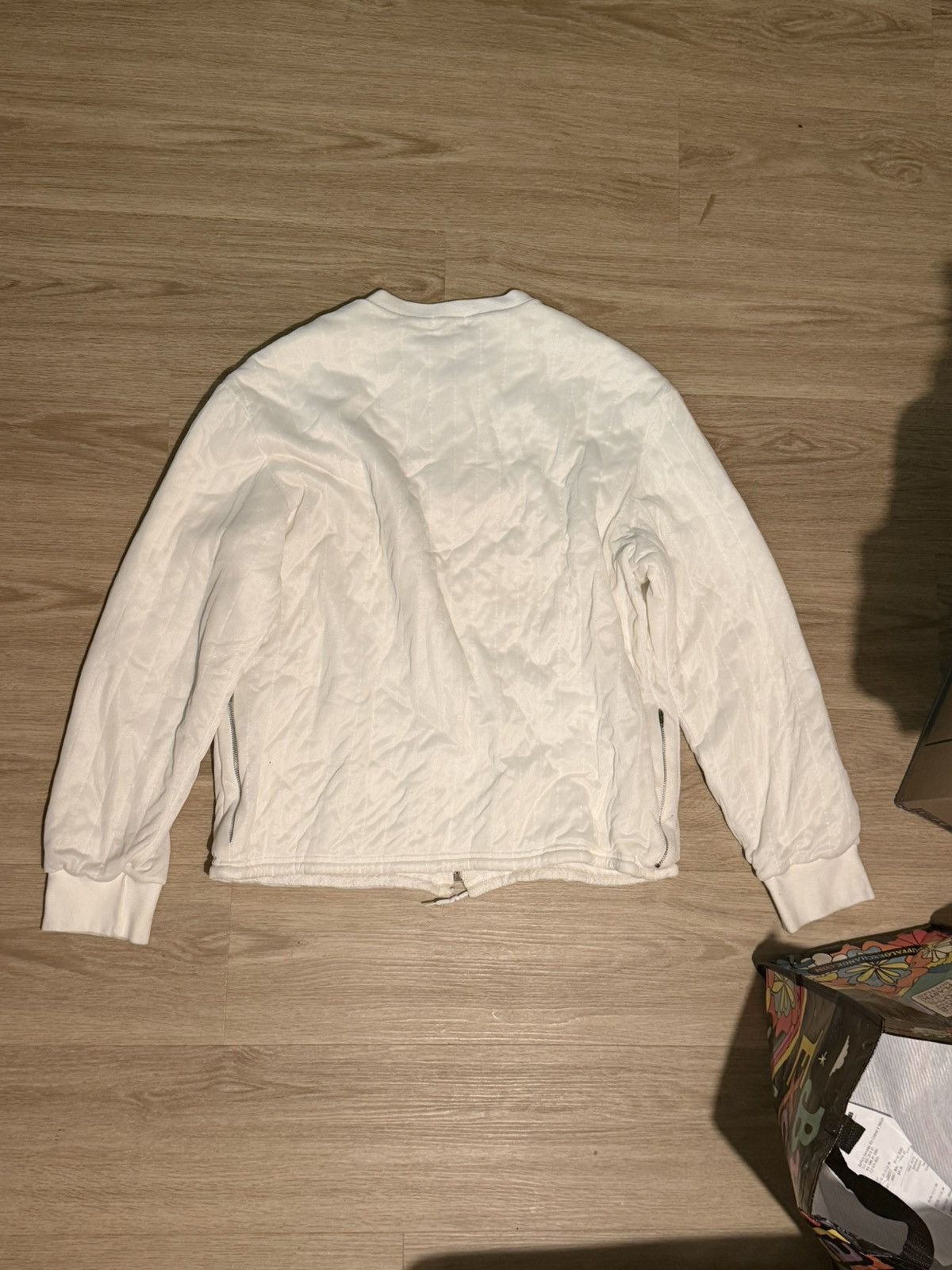 Helmut Lang 1998 Helmut Lang White Quilted Bomber Jacket Size US M / EU 48-50 / 2 - 2 Thumbnail