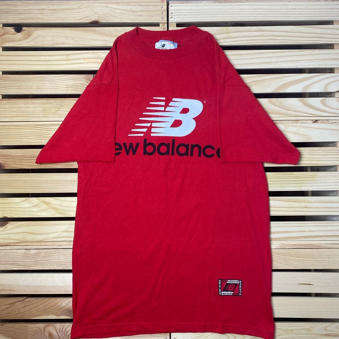 New Balance NWT Vintage New Balance Red Tee Size Medium Size US M / EU 48-50 / 2 - 1 Thumbnail