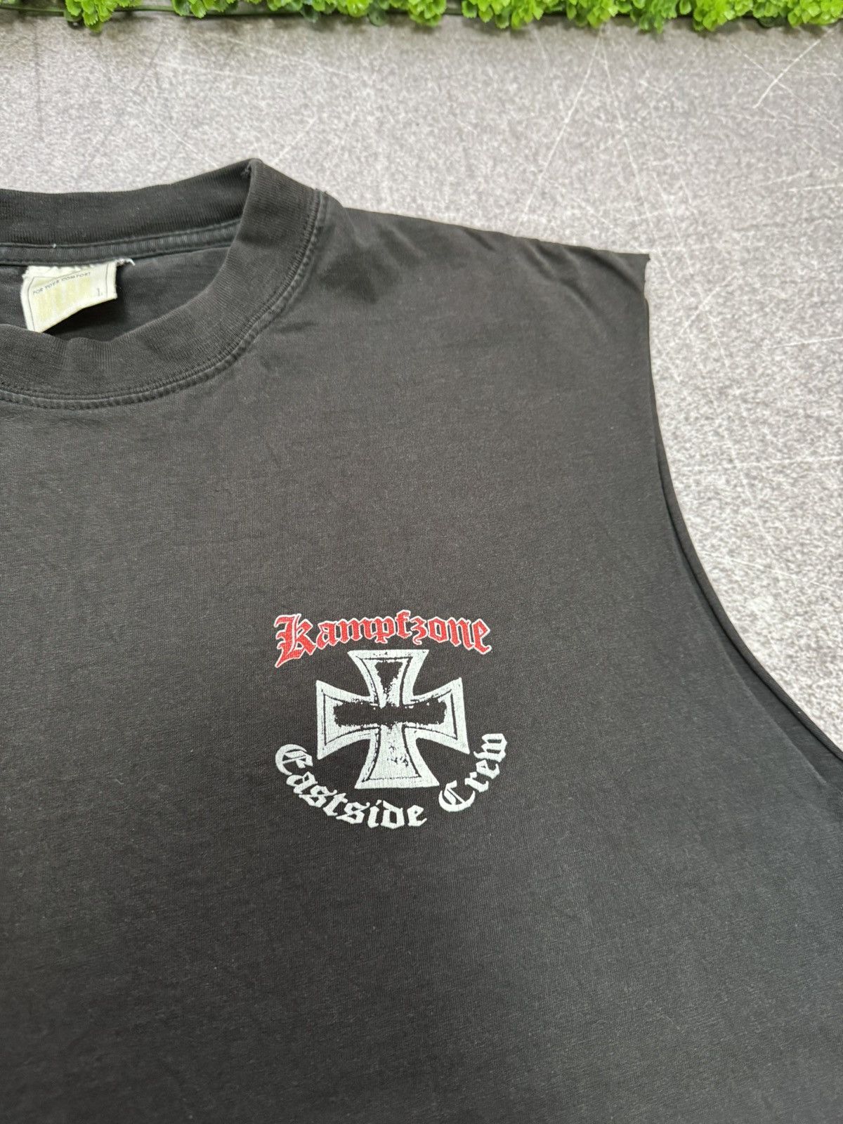 Band Tees Vintage Kampfzone Deutschland Rock Punk Band Tank Top Size US L / EU 52-54 / 3 - 3 Thumbnail