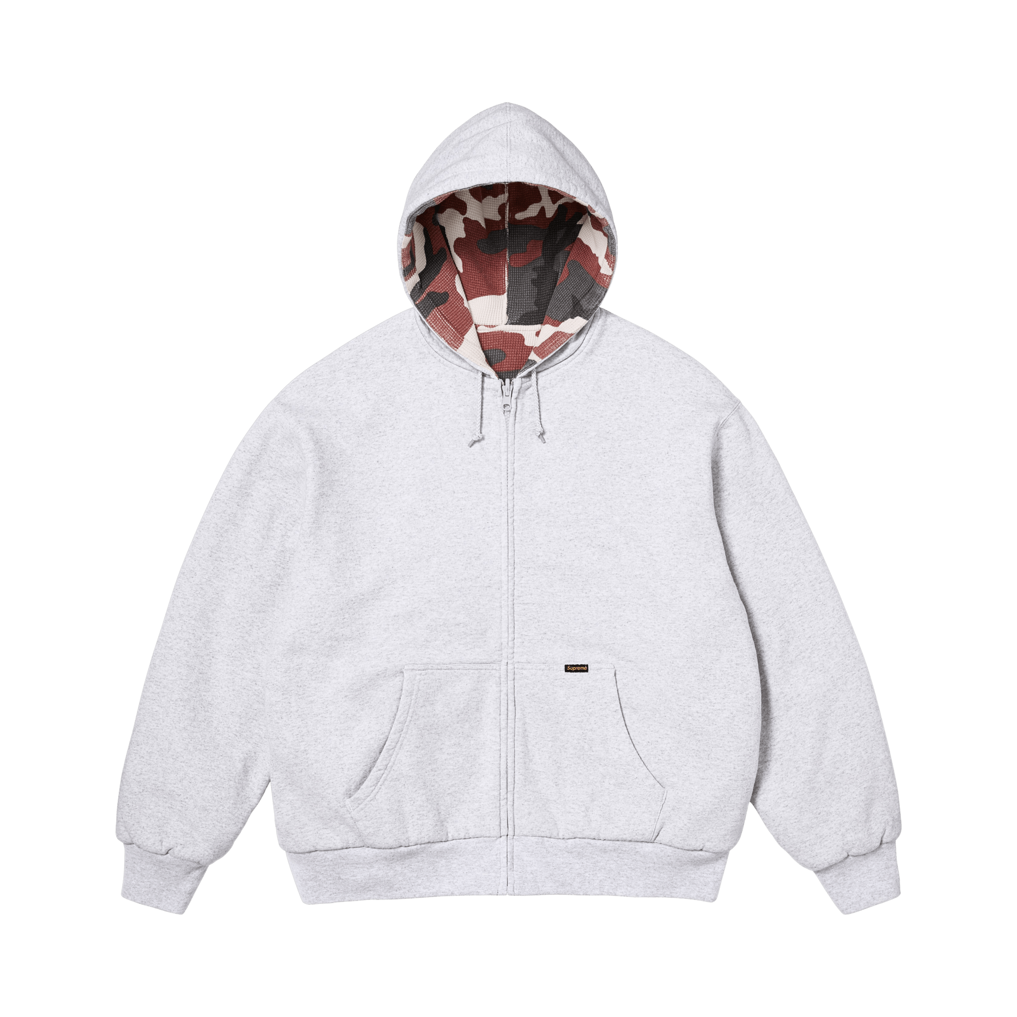 Supreme Supreme Reversible Work Zip Up Hooded Sweatshirt Ash Grey