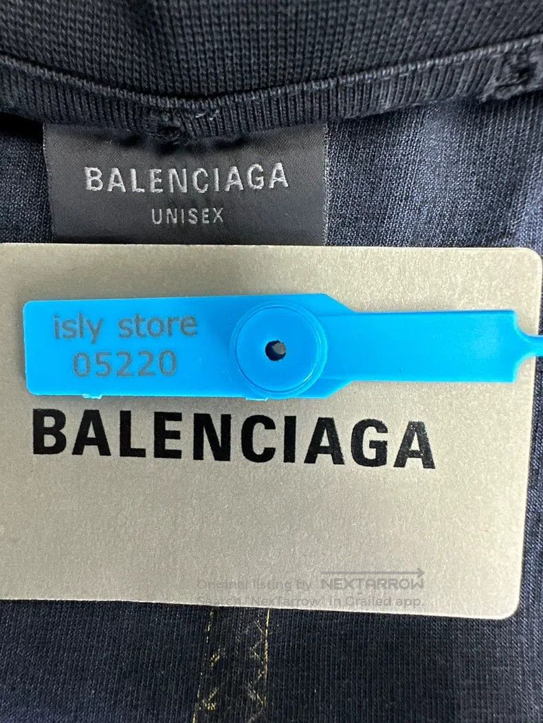 Balenciaga Balenciaga Printed vintage round neck T-shirt Size US S / EU 44-46 / 1 - 4 Thumbnail