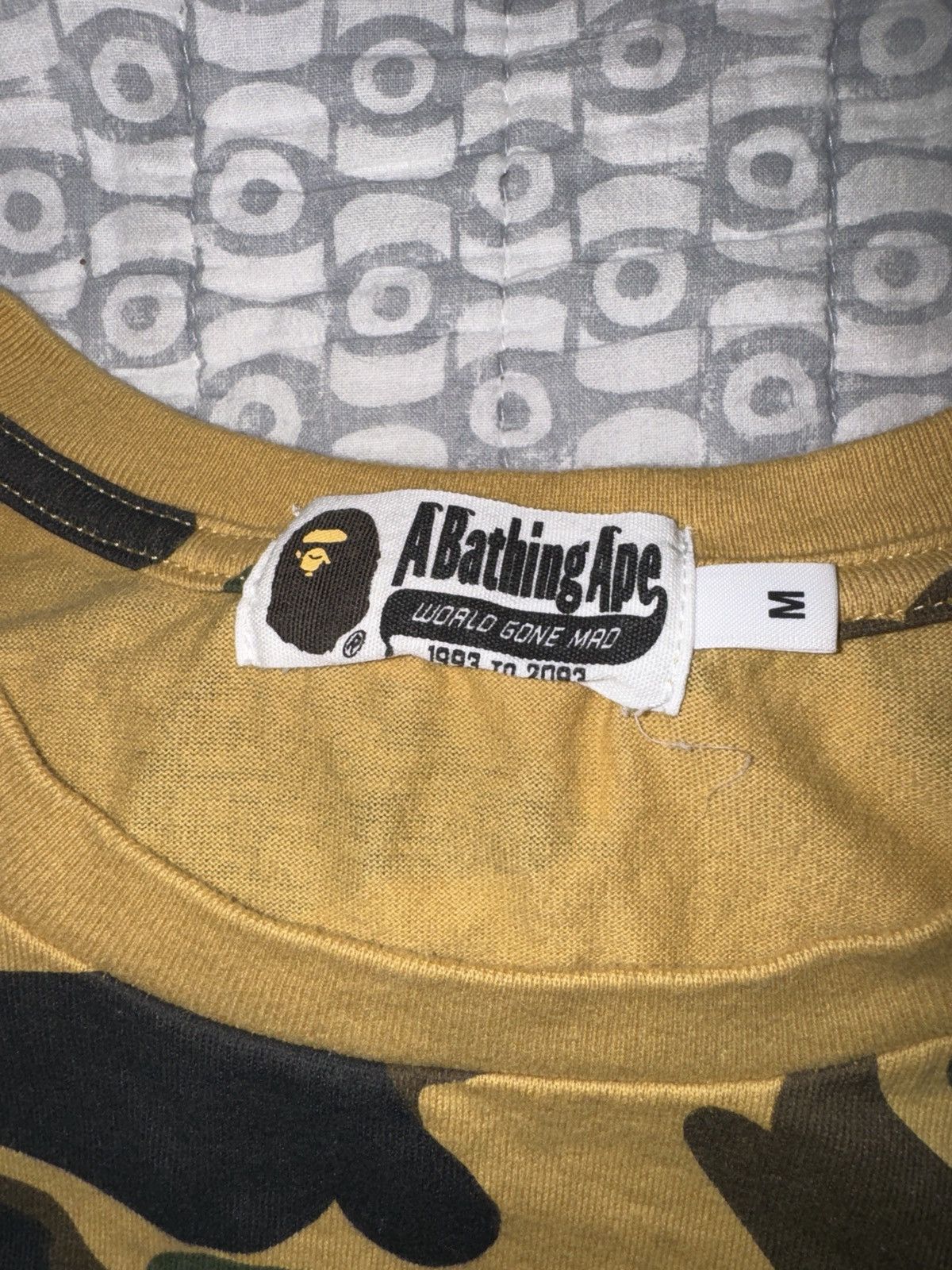 Bape Bape yellow camo t shirt Size US M / EU 48-50 / 2 - 3 Thumbnail