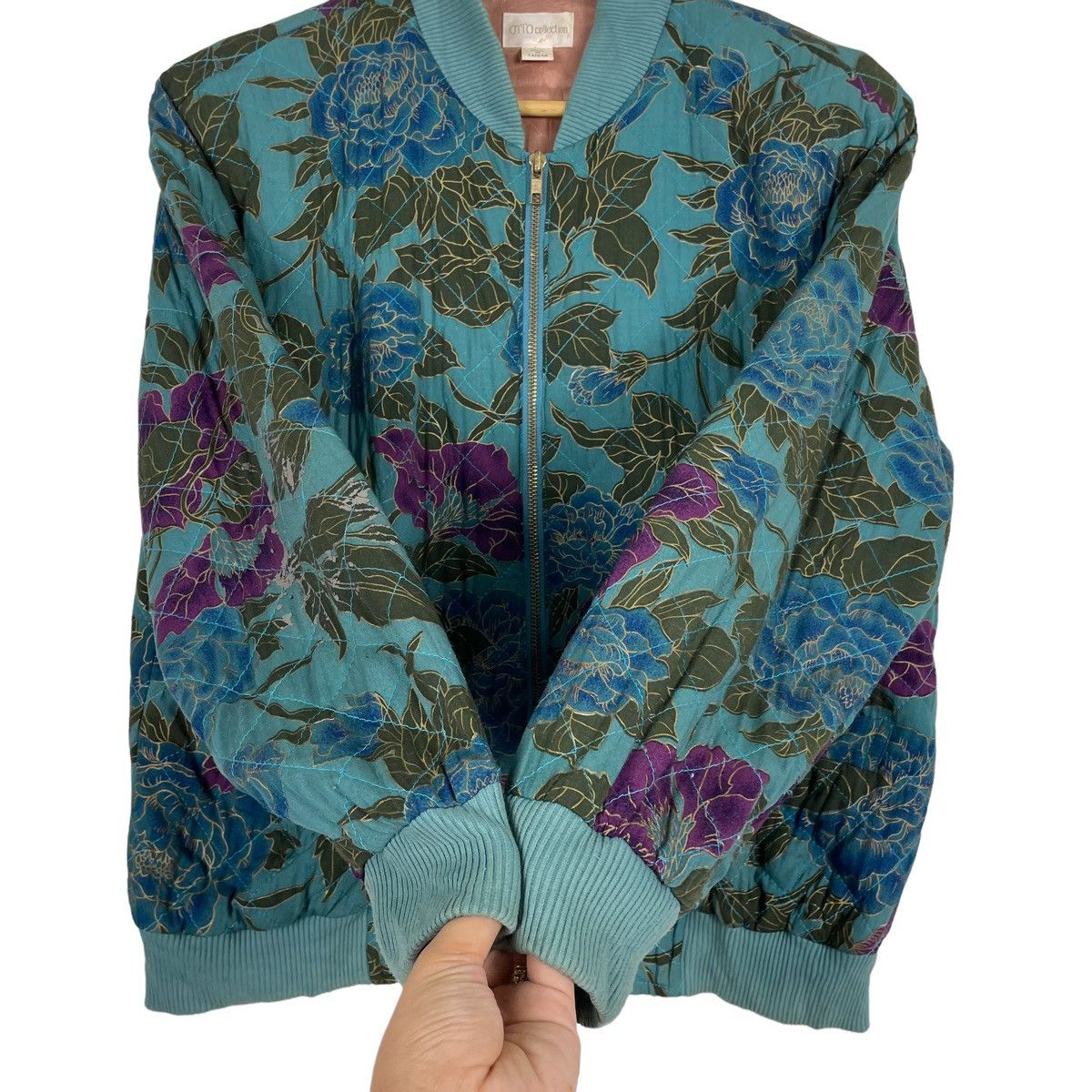 Japanese Brand × Otto × Vintage 💥80s OTTO FLORAL INSPIRED KAPITAL ZIPPER JACKET Size US M / EU 48-50 / 2 - 7 Thumbnail