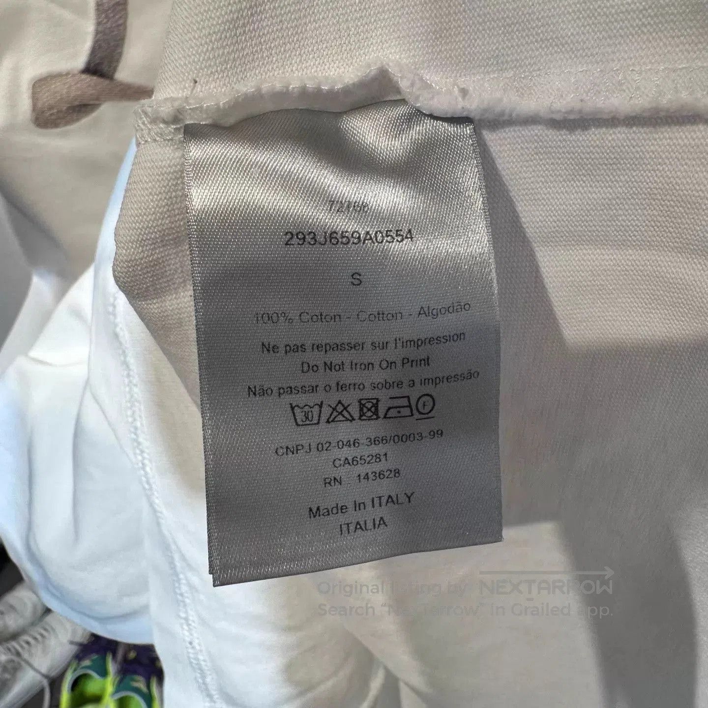Dior White Short-Sleeve Graphic T-Shirt. Size US S / EU 44-46 / 1 - 5 Thumbnail