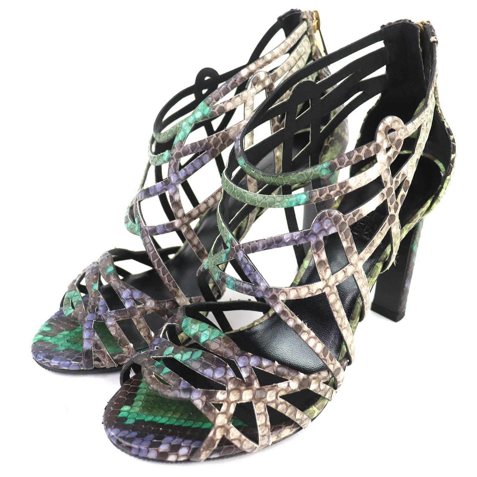 Hermes Hermes Hermès Back-Zip Gladiator Python Sandals 35.5 Others Shoes DUTY FREE for USA Size ONE SIZE - 1 Thumbnail