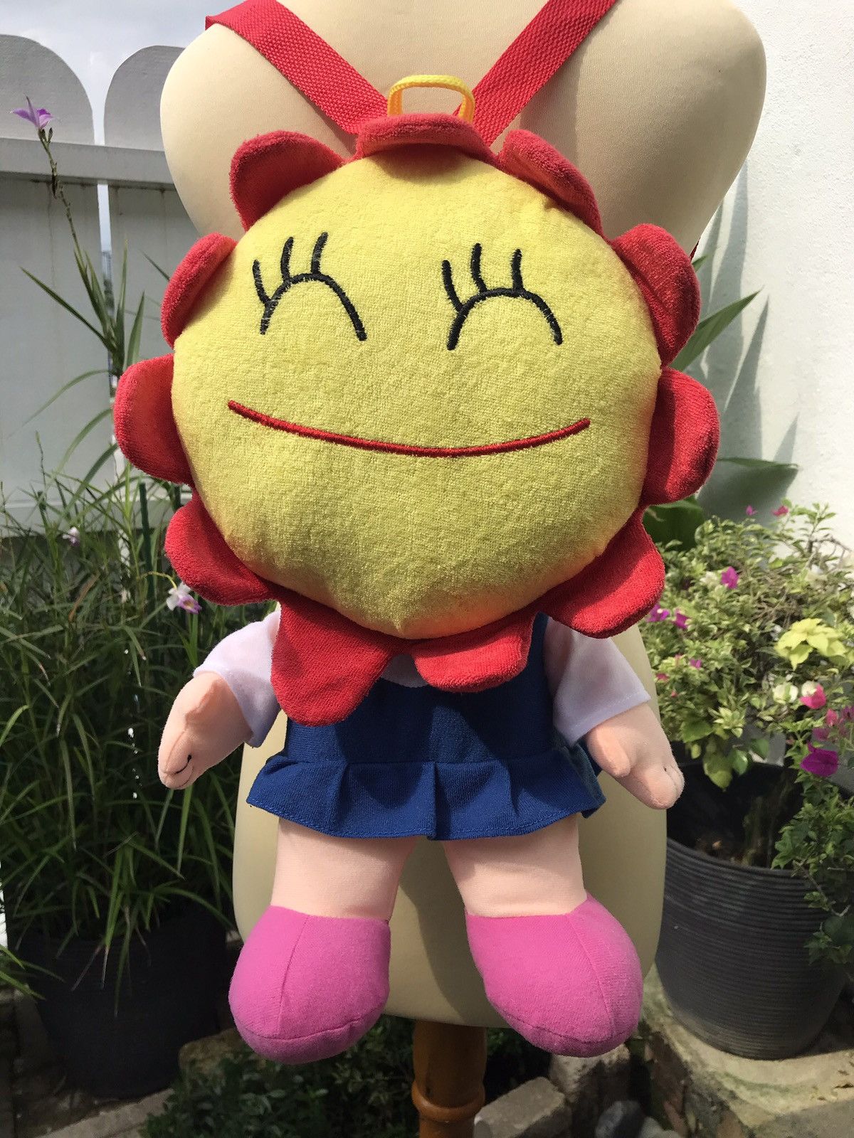 Japanese Brand SUNFLOWER PLUSH BACKPACK Size ONE SIZE - 1 Thumbnail