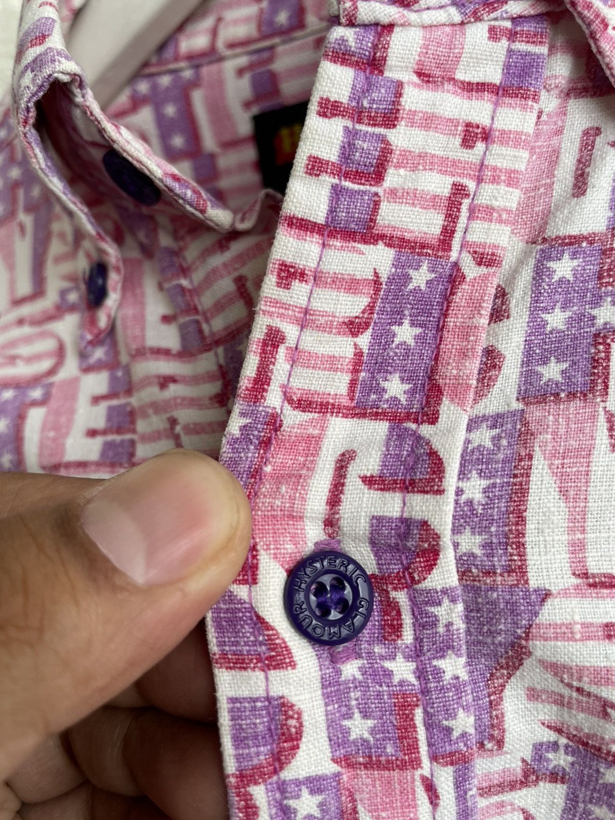 Hysteric Glamour 2000s Hysteric glamour japan Monogram shirt y2k style Size M / US 6-8 / IT 42-44 - 5 Thumbnail