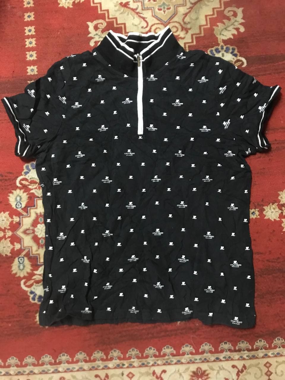 Courreges Vintage Courreges Sports All Over Print Tee Size US XS / EU 42 / 0 - 2 Thumbnail