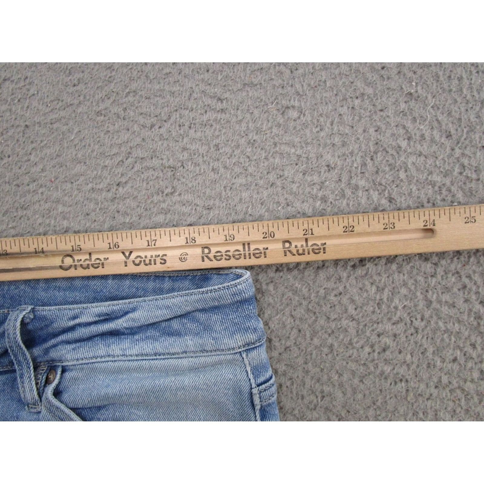 Vintage KanCan Jeans Distressed Straight Denim Blue 5-Pocket Plus 18 Medium Wash Womens Shoes? Size 40" / US 18 - 7 Thumbnail