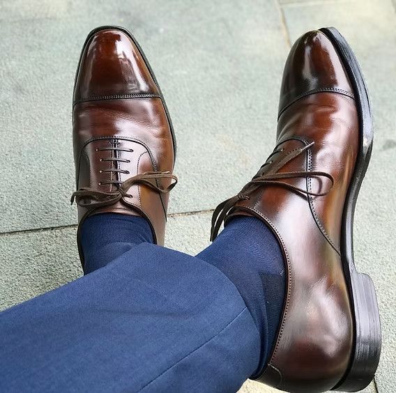 Crockett & Jones CROCKETT & JONES Audley Oxford Calf Leather Made In England Size US 9.5 / EU 42-43 - 3 Thumbnail