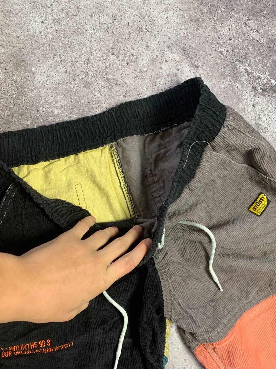 Shein Vintage Y2K Courdoroy Cargo Pants Stussy style Patchwork Size US 32 / EU 48 - 6 Thumbnail