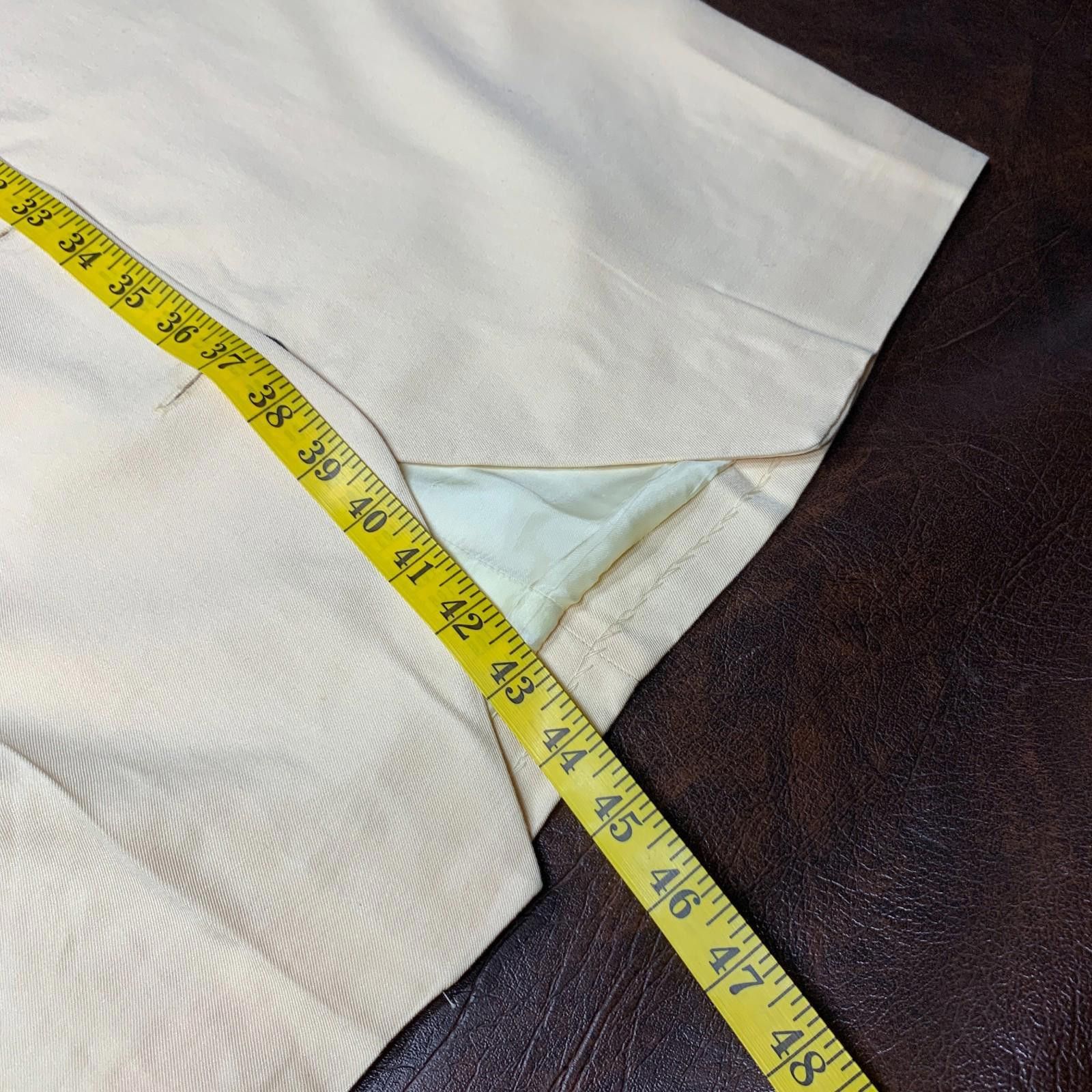 Designer VINTAGE Womens Liz Claiborne Yellow 7B Long Coat Sz. 12 (318 Size XL / US 12-14 / IT 48-50 - 9 Thumbnail