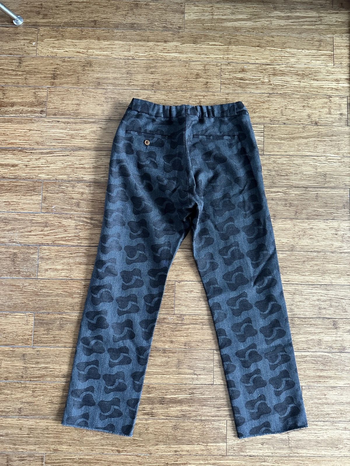 Comme des Garcons Homme Plus FW2002 Pscyhedelic Patterned Herringbone Trousers Size US 28 / EU 44 - 3 Thumbnail