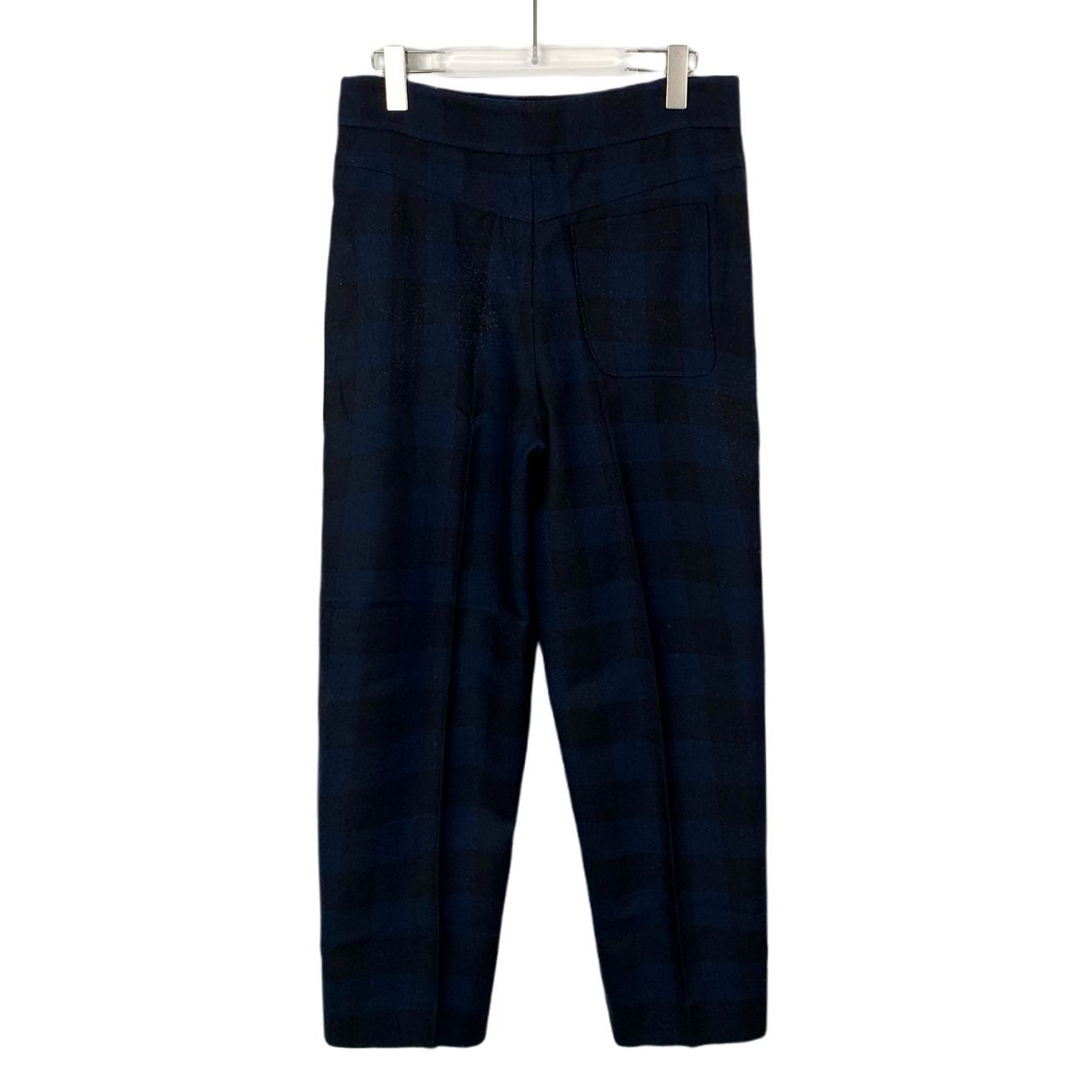 Dior Christian Dior Wool Checkered Trousers Blue/Black Size 40 Ma Size US 40 / EU 56 - 7 Thumbnail