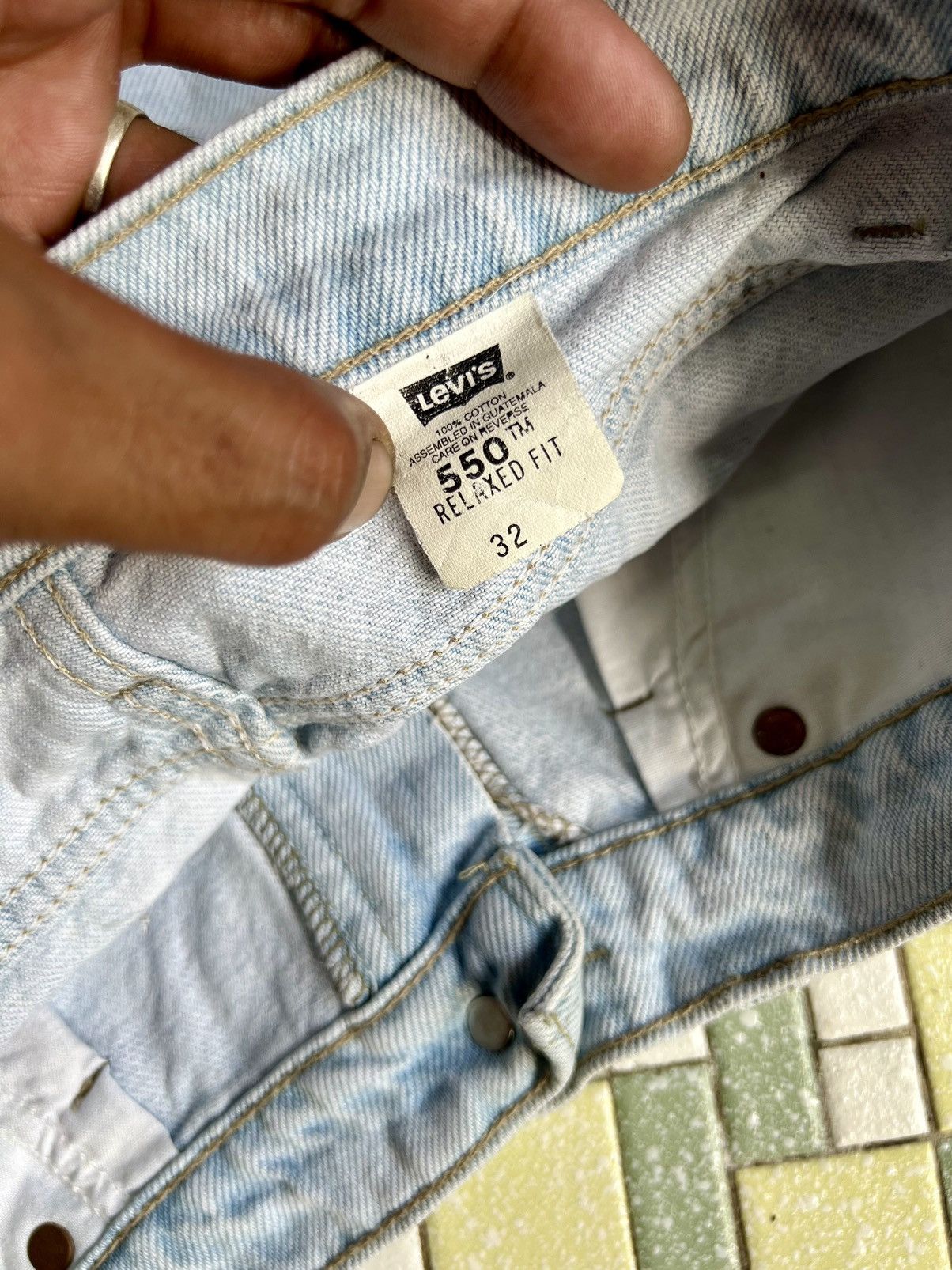Levi's × Levi's Made & Crafted Levis 550 Jeans Orange Tag Size 31" - 5 Thumbnail