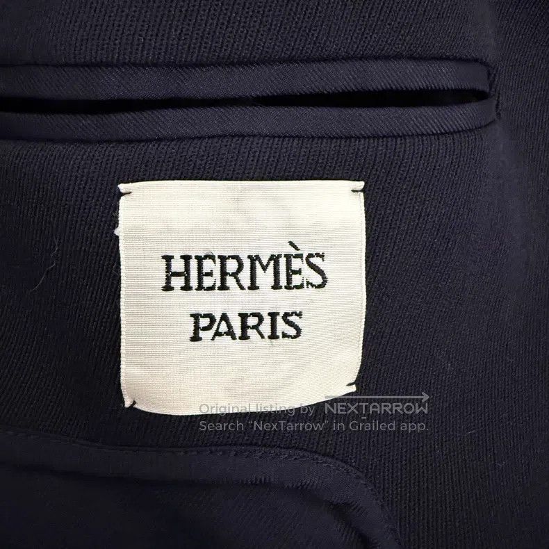 Hermes Hermes Mid-Length Solid Color Long Sleeve Coat, Black Size XS / US 0-2 / IT 36-38 - 5 Thumbnail