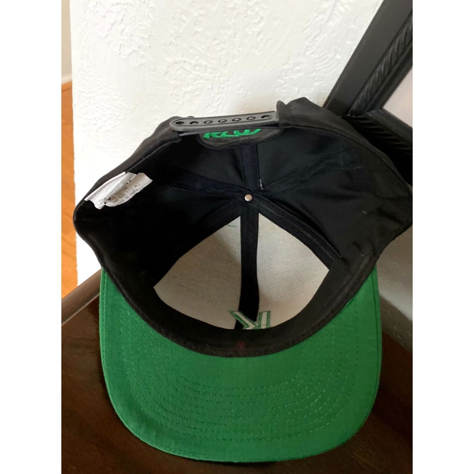 Logo 7 VINTAGE Kool Cigarettes Snapback Hat Cap Embroidered K Spellout Logo Black Green Men Adjustable Two Tone Baseball Cap The Louisville Line Size ONE SIZE - 4 Thumbnail