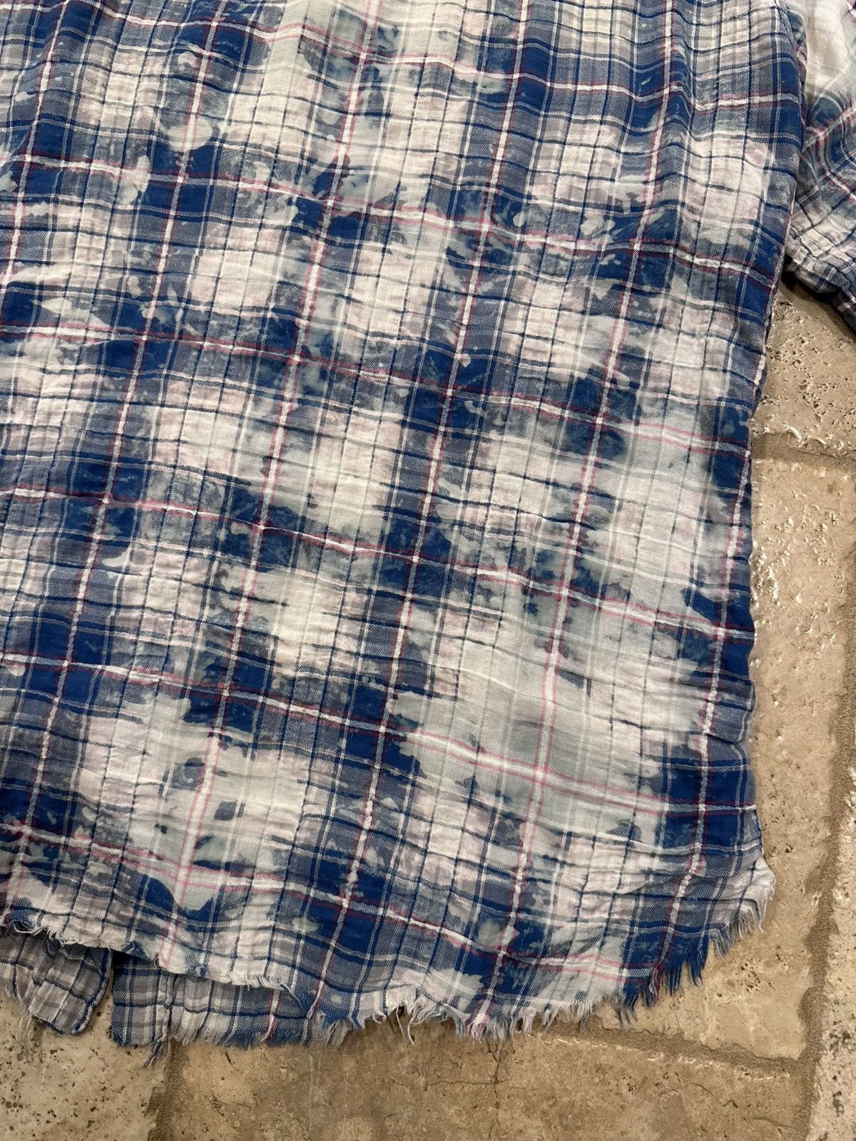 Saint Laurent Paris Saint Laurent x Hedi SS16 Surf Sound Bleach Shirt Flannel Size US L / EU 52-54 / 3 - 12 Thumbnail