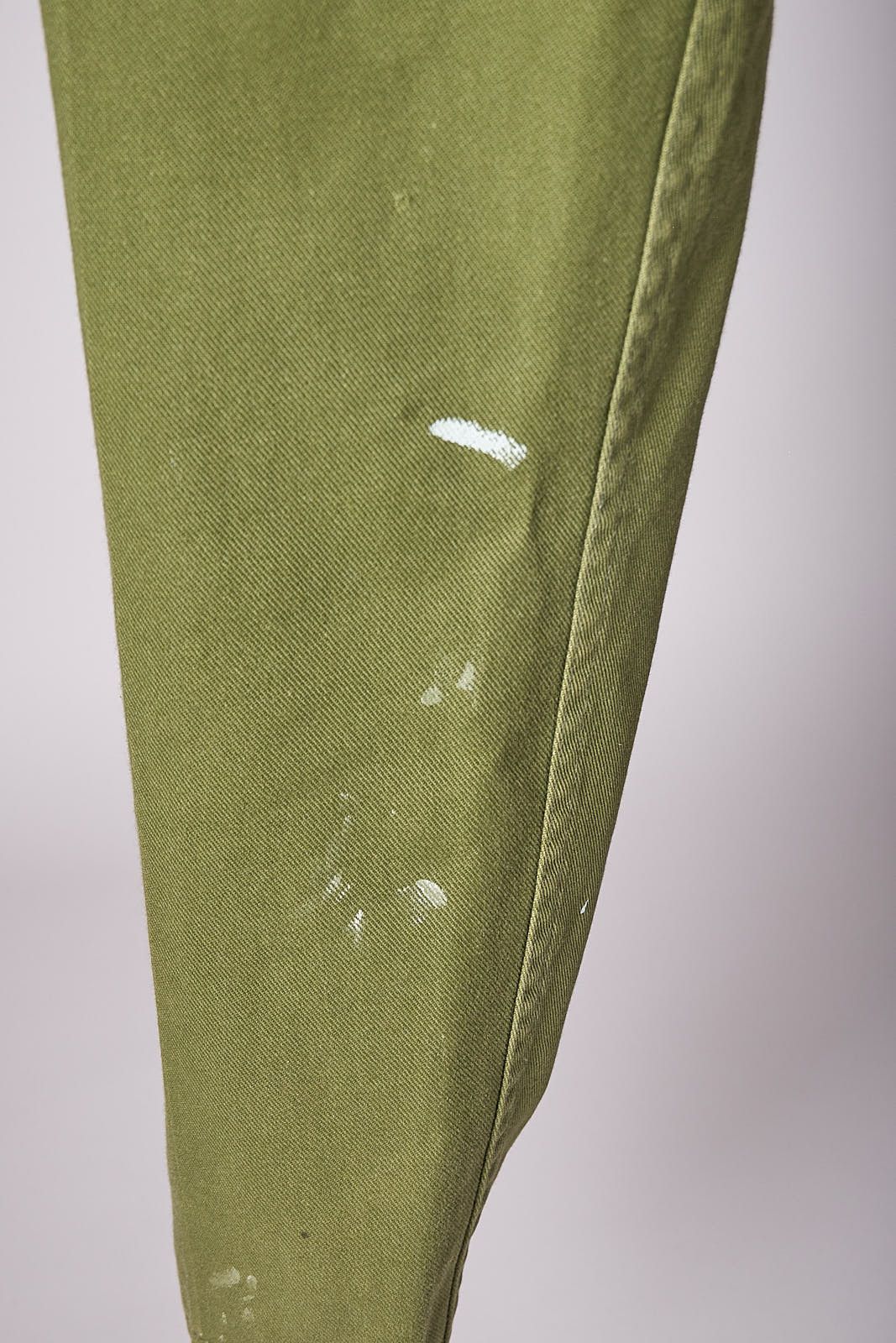 Vintage 1970s Green Trousers Paint Splatter Pants Military Size US 34 / EU 50 - 6 Thumbnail