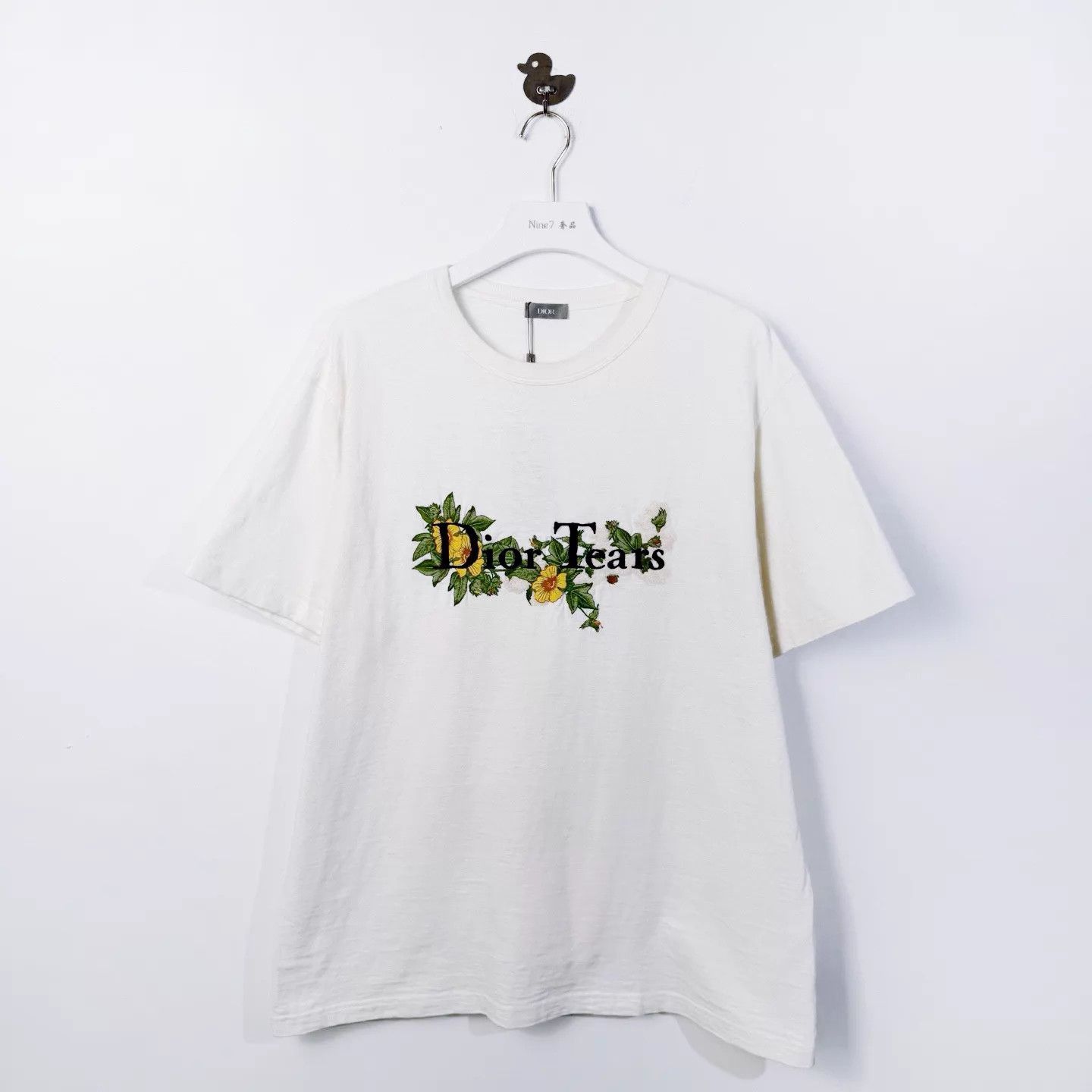 Dior DIOR Tears Embroidered Floral Logo Bamboo-Cotton Crewneck2XL Size US XXL / EU 58 / 5 - 1 Thumbnail