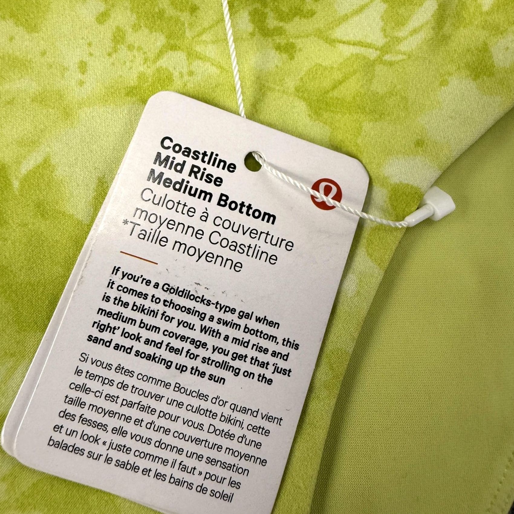 Lululemon Lululemon Bikini Bottom Womens 6 Coastline Mid Rise Medium Yellow Floral NWT Swimsuit Bottoms UV Protection Quick Dry Size 28" / US 6 / IT 42 - 3 Thumbnail