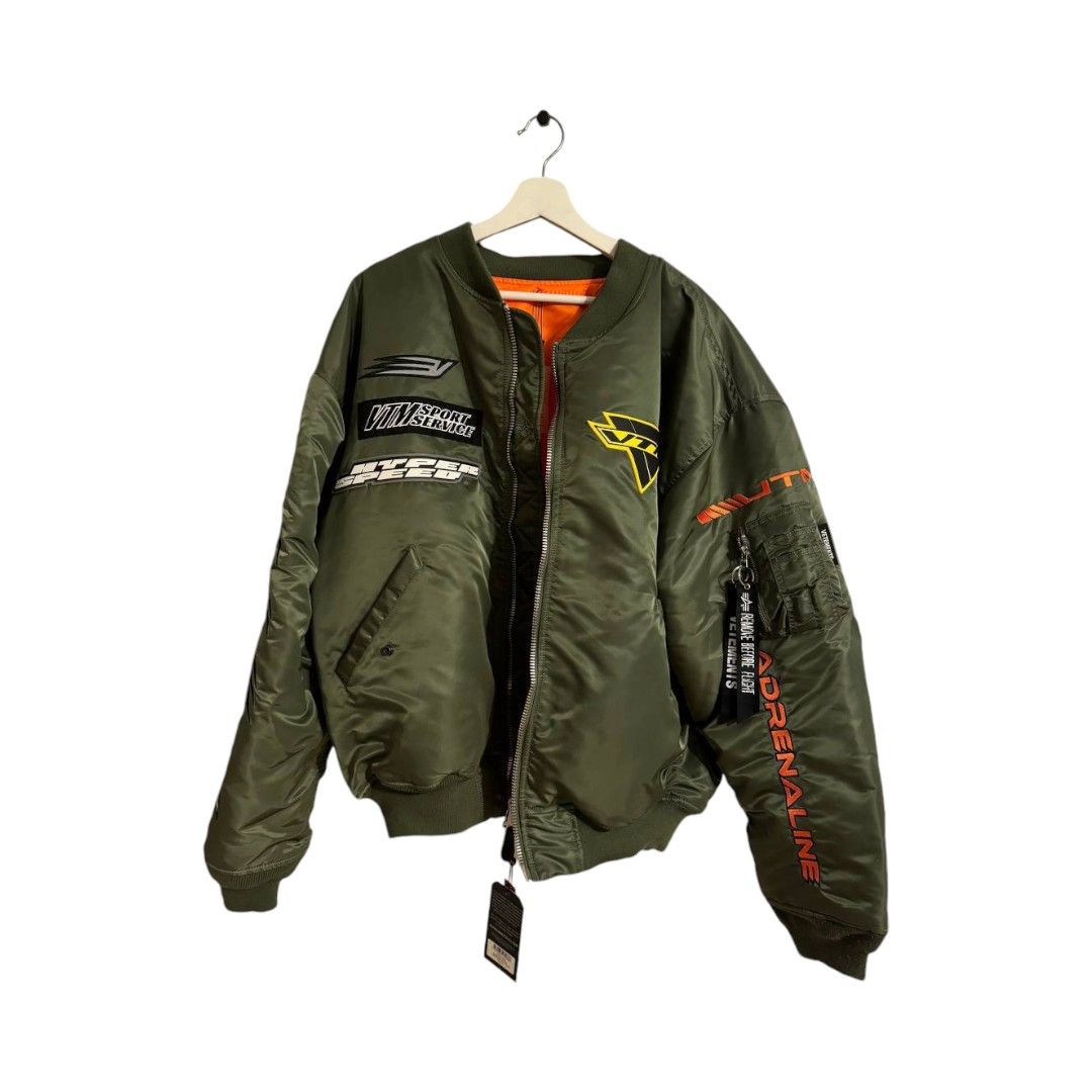 Alpha Industries × Vetements Vetements x Alpha Industries Racing Bomber ...