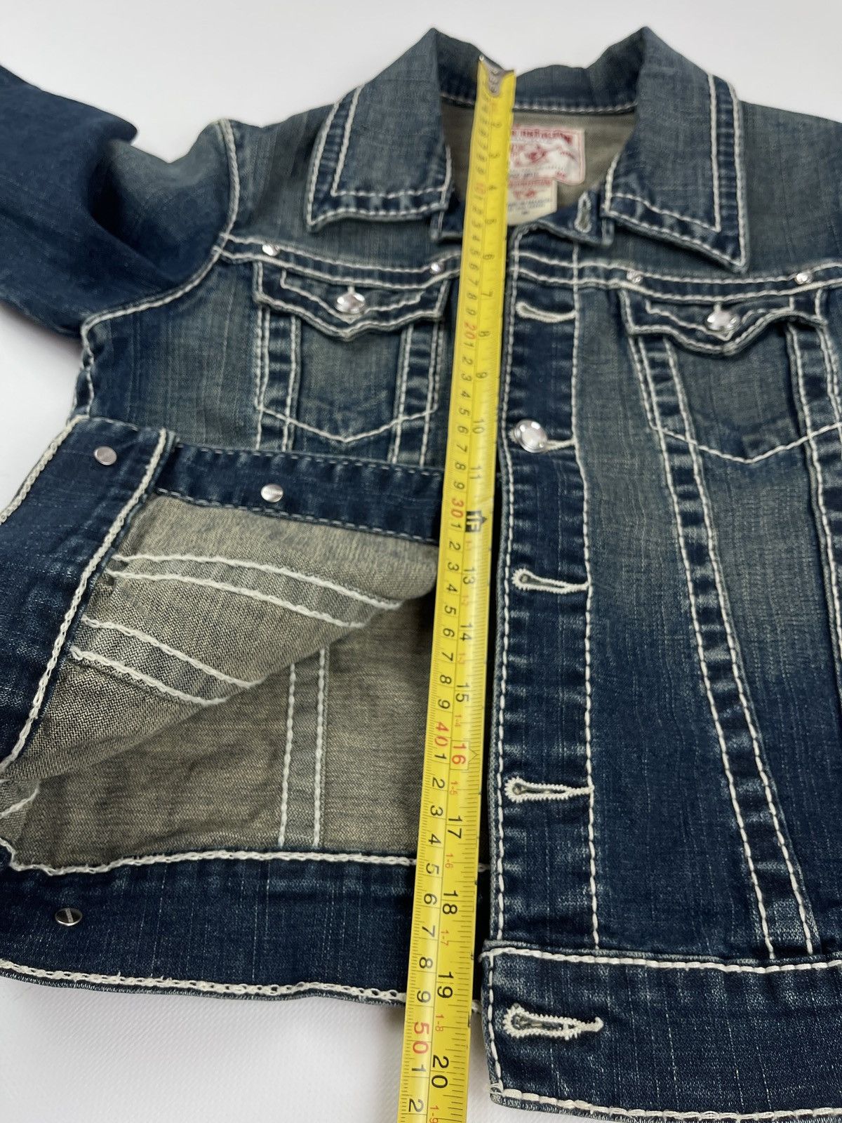 Swarovski × True Religion × Vintage True Religion Swarovski Denim Jacket Y2k Size M / US 6-8 / IT 42-44 - 13 Thumbnail
