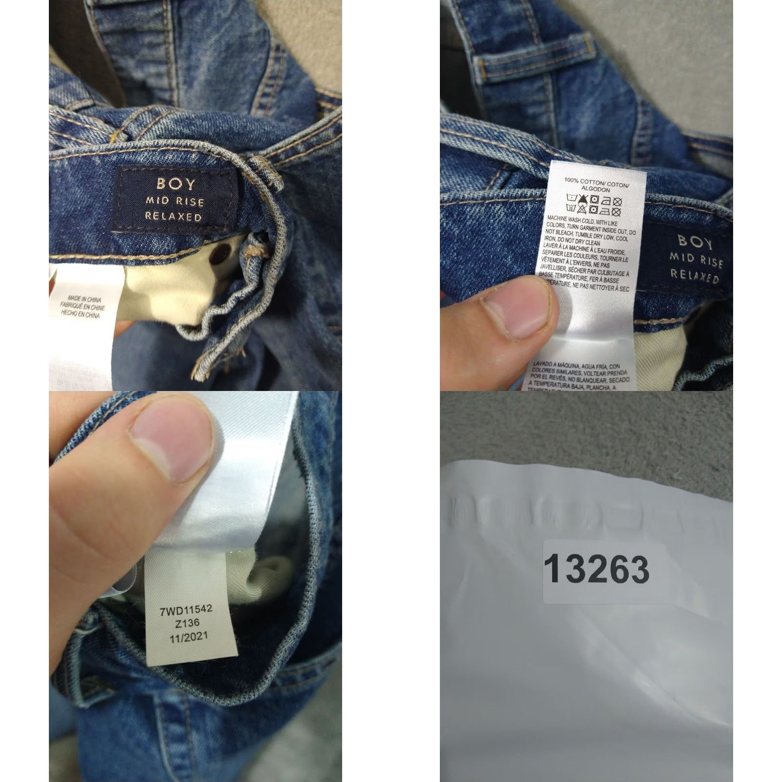 Lucky Brand Lucky Brand Jeans Womens Blue Denim Mid Rise Relaxed Fit Button Fly 8/29 Size 30" / US 8 / IT 44 - 8 Thumbnail
