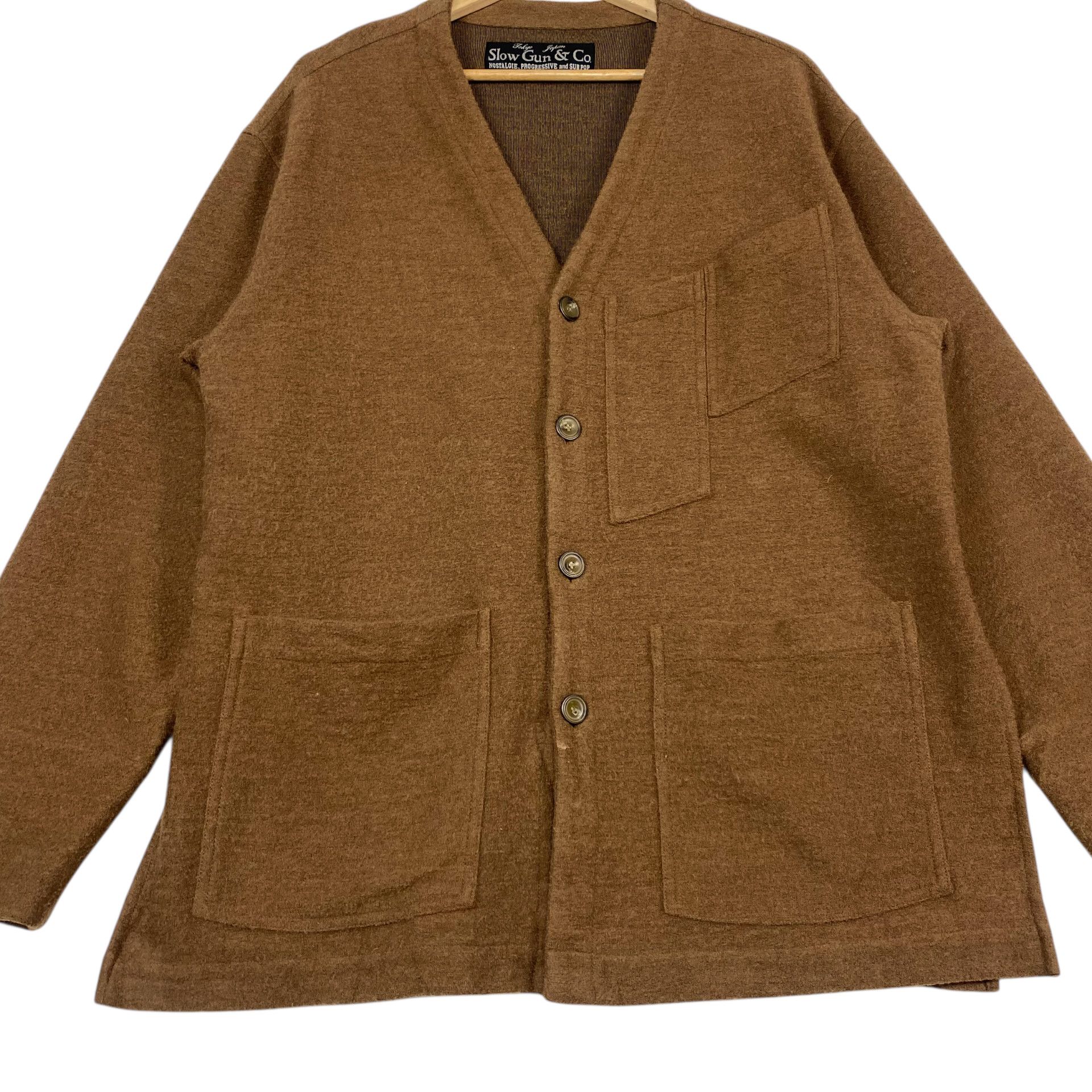 Junya Watanabe 💥SLOW GUN & CO KNIT CARDIGAN JAPAN Size US XL / EU 56 / 4 - 4 Thumbnail