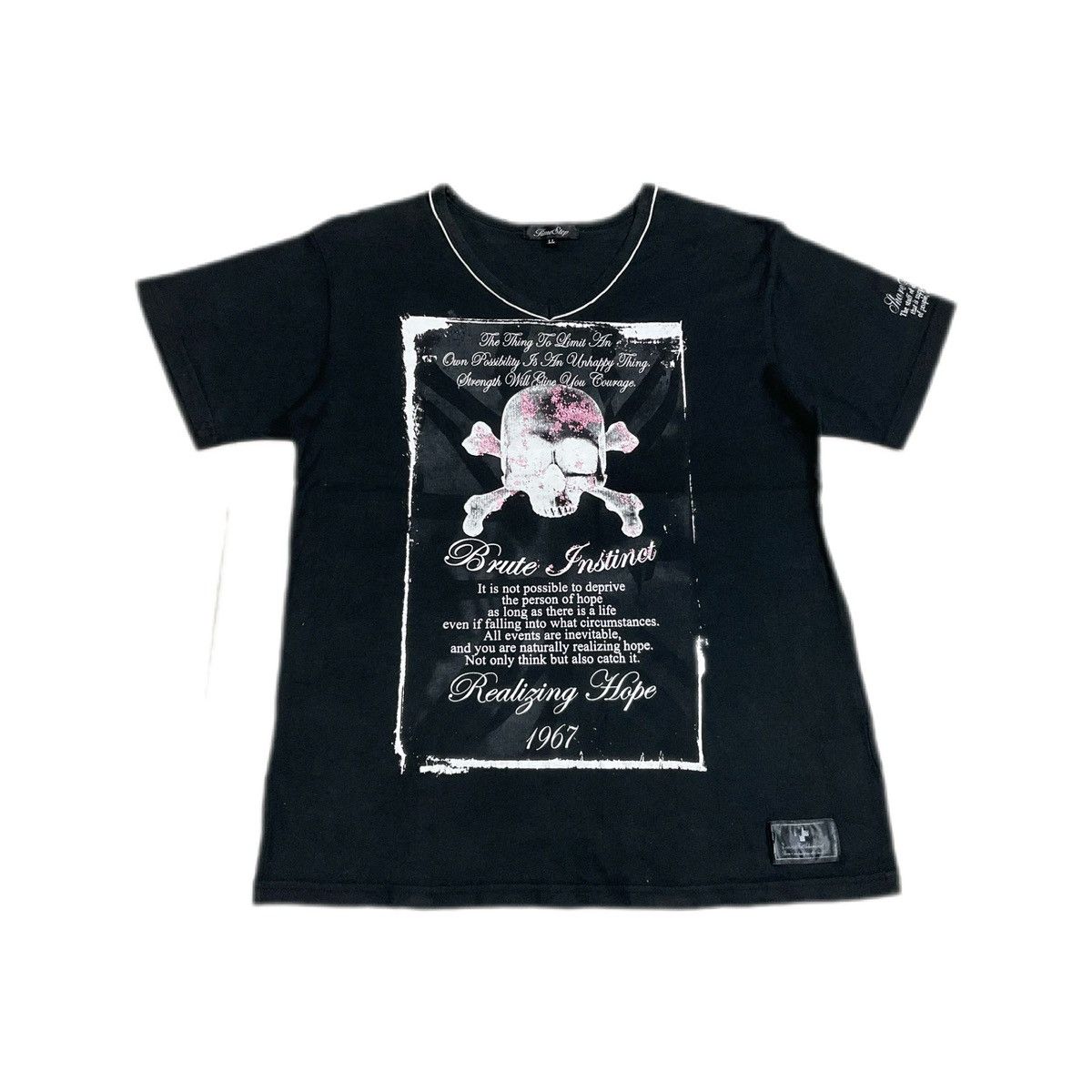 If Six Was Nine 🔥Sick Y2K Time Step Skull Poem Shirt Goth Punk Size US L / EU 52-54 / 3 - 1 Thumbnail