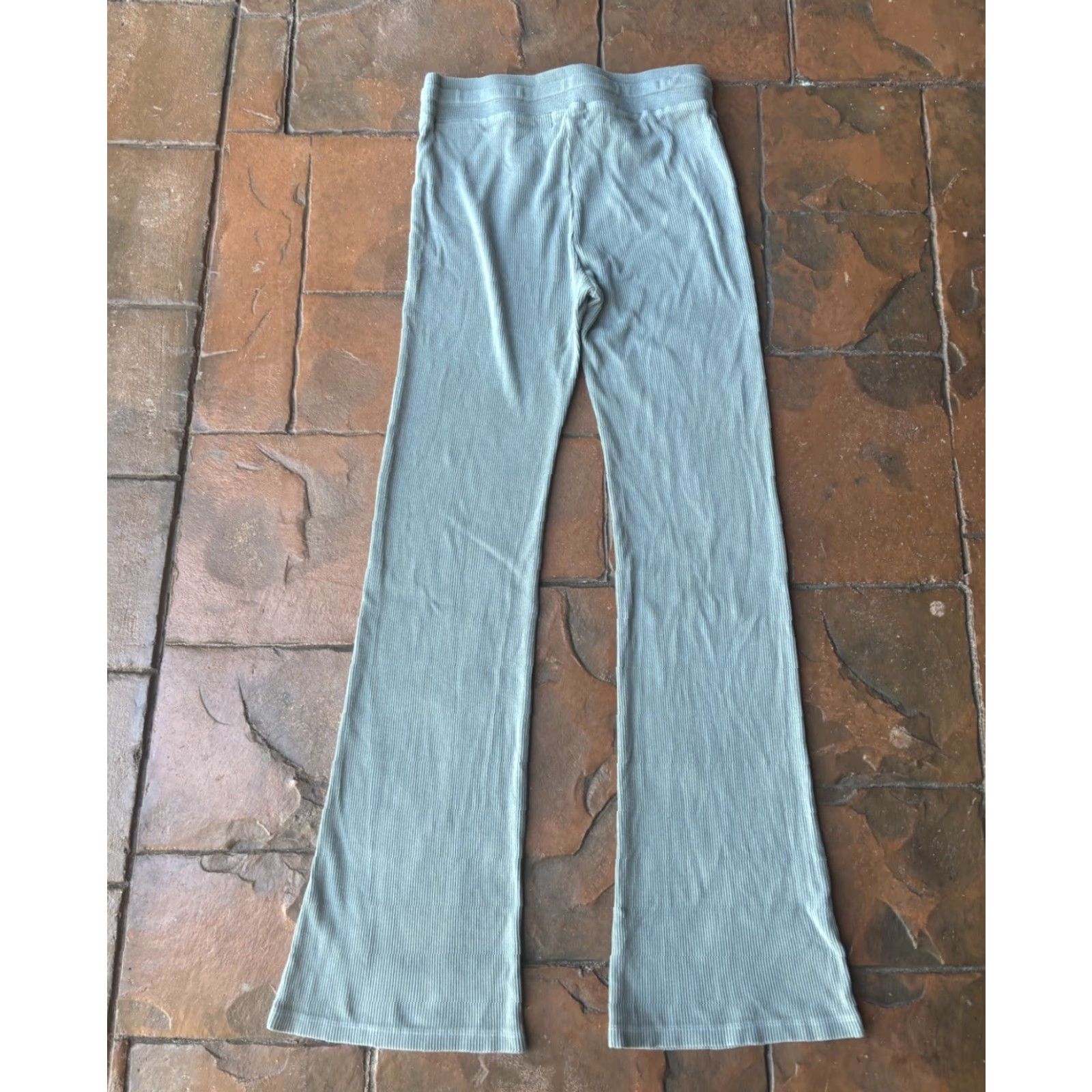 MONROW Monrow Knit Drawstring Lounge Flare Pants Women’s Small Size 28" / US 6 / IT 42 - 3 Thumbnail