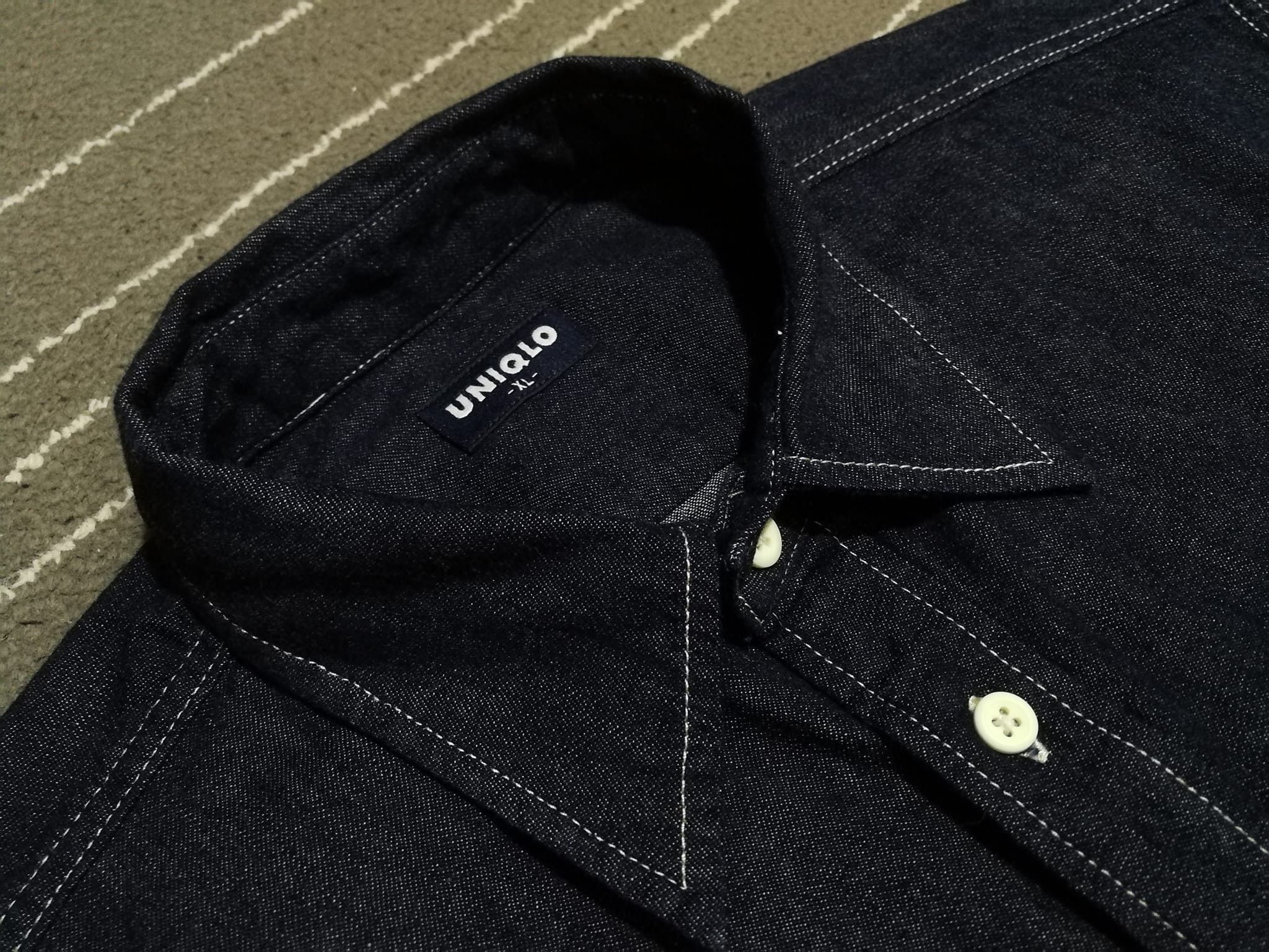 Japanese Brand × Uniqlo Vintage Uniqlo indigo denim XL 1798 Size US XL / EU 56 / 4 - 4 Thumbnail