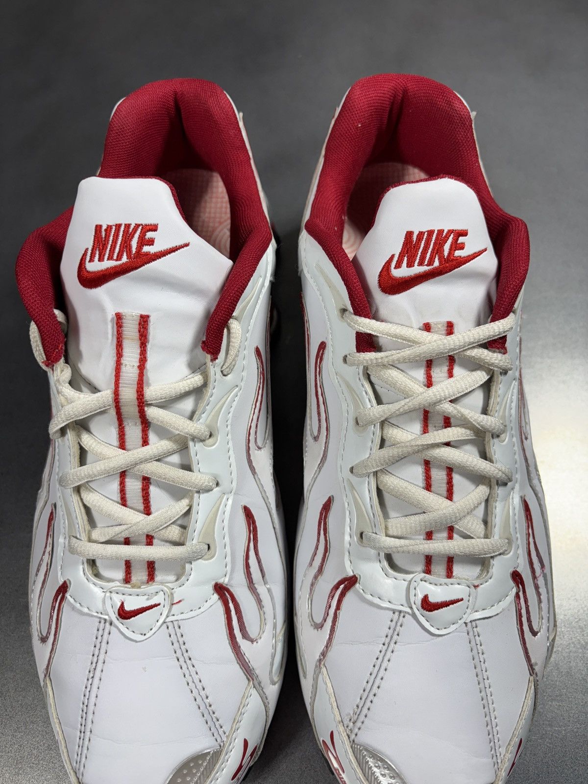 Vintage "Custom" Nike Shox Flames Sneakers "Hand Painted" 1 of Some Size US 11 / EU 44 - 10 Thumbnail