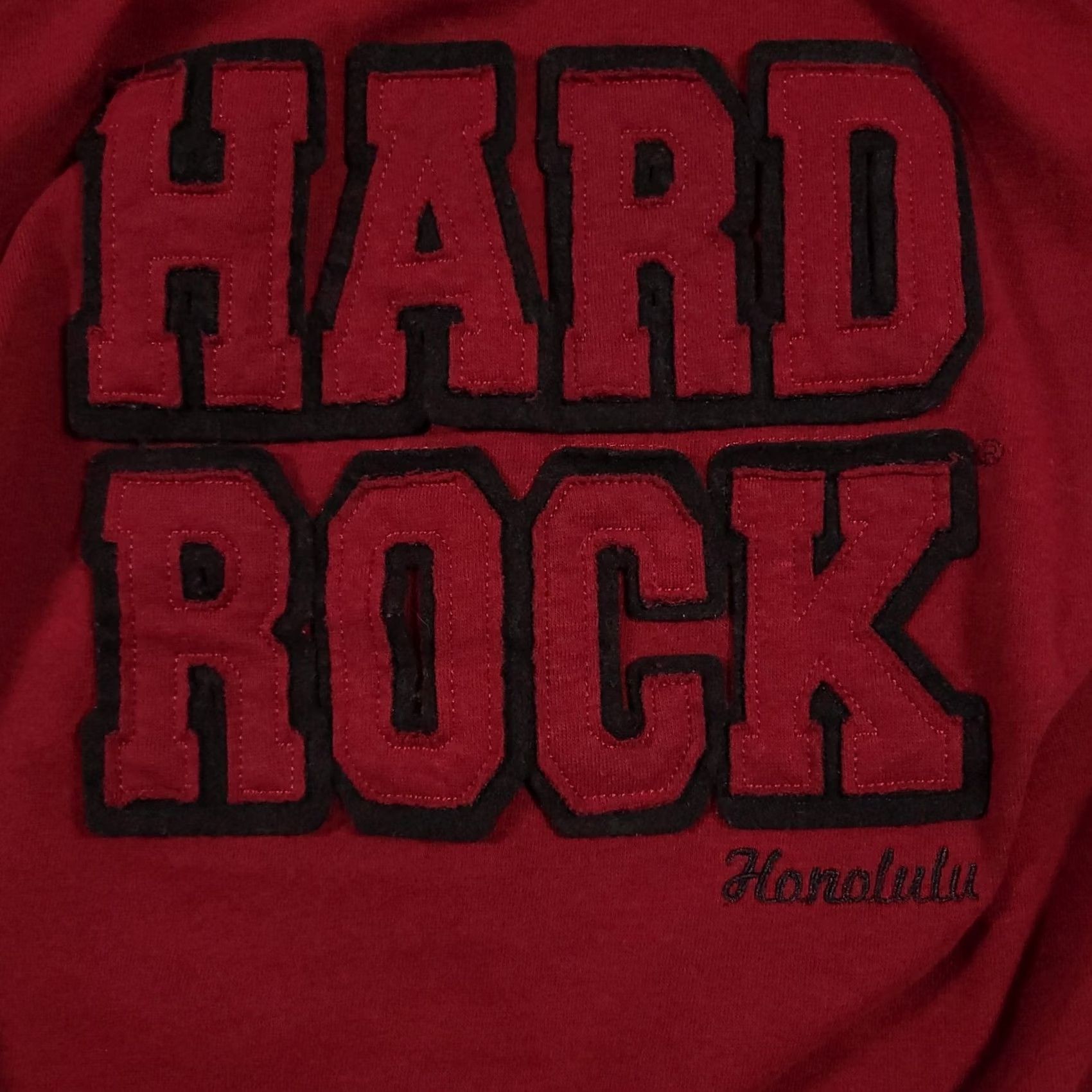 Hard Rock Cafe Hard Rock Cafe Sweatshirt Womens Red Crop Crewneck Honolulu Embroidered Pullover Size M / US 6-8 / IT 42-44 - 4 Thumbnail